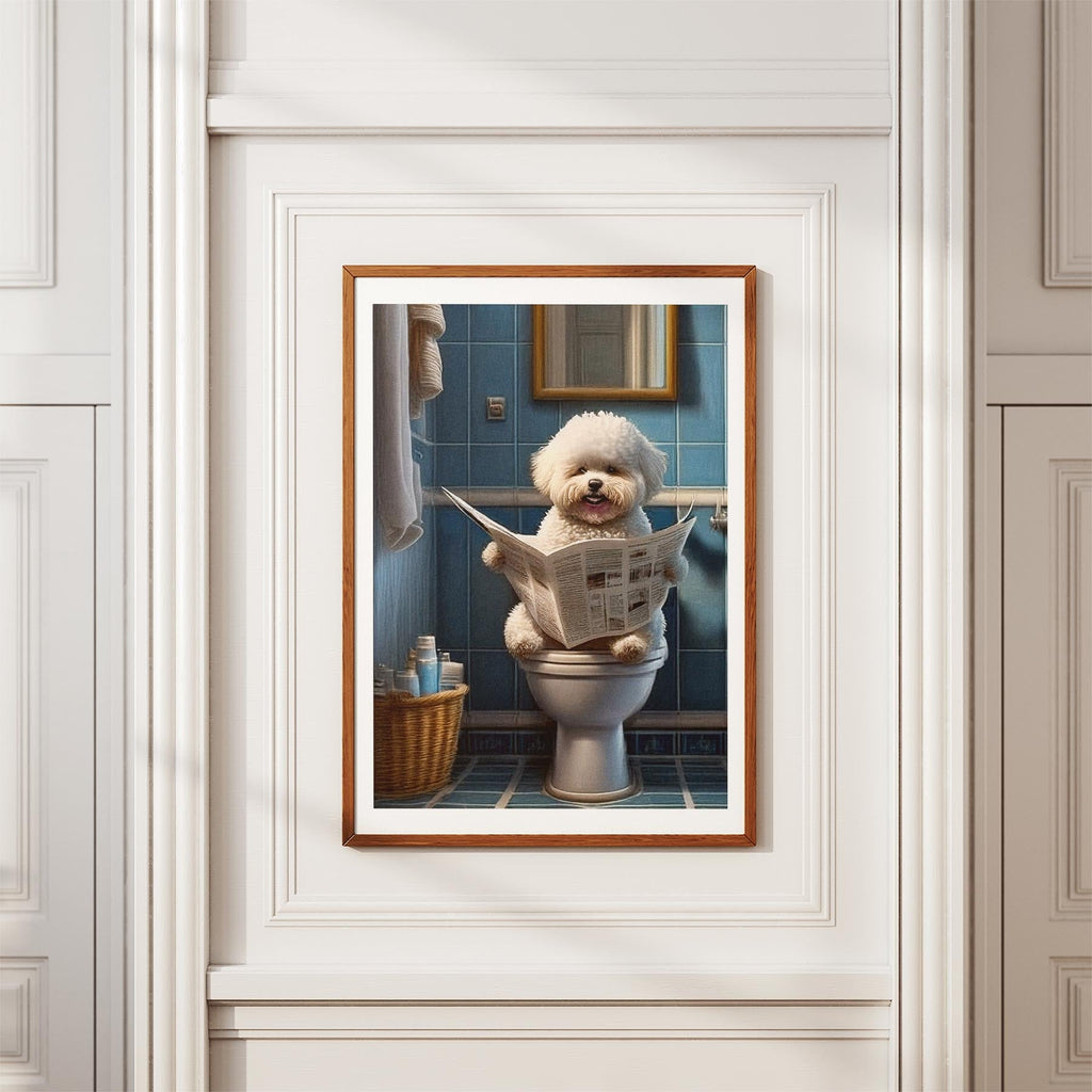 Bichon Frise Toilet Humour Dog Series image 3