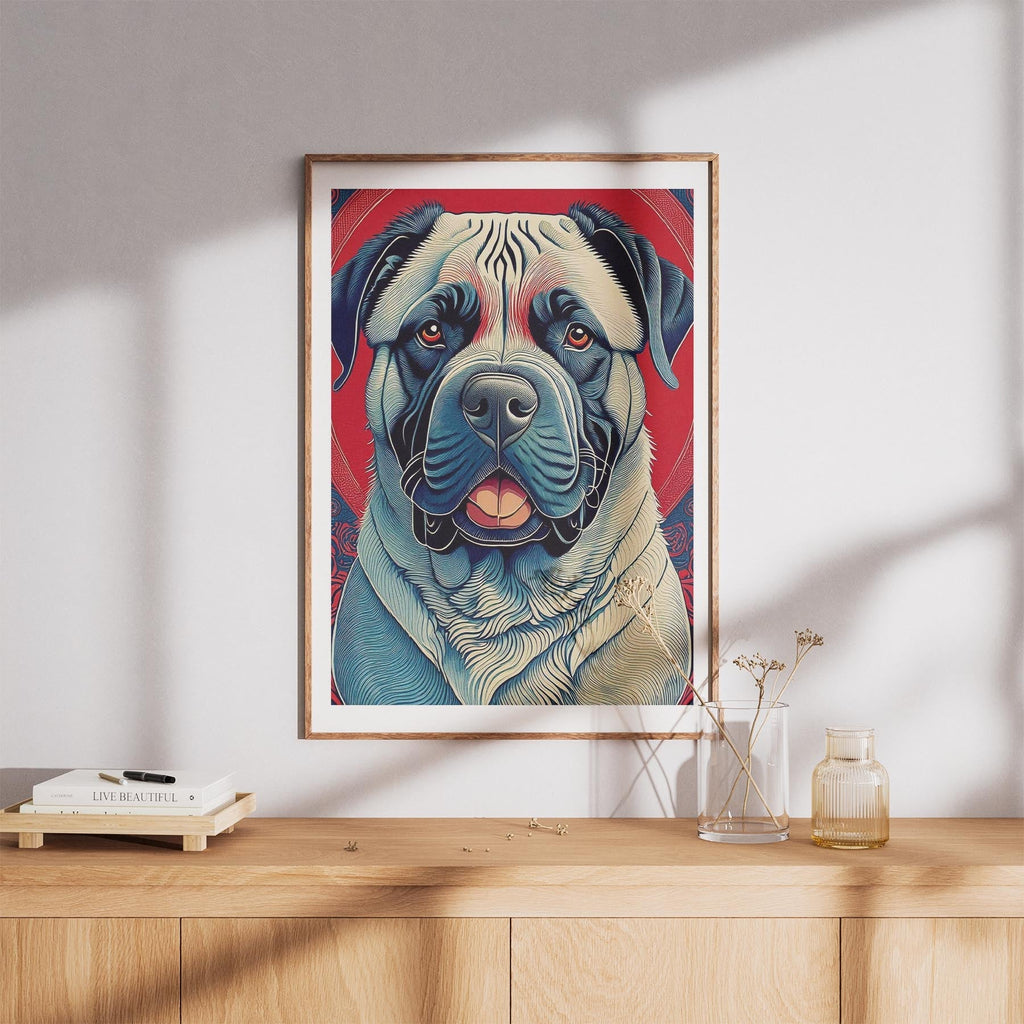 Mastiff Hokusai Japanese Inspired Dog Series image 8