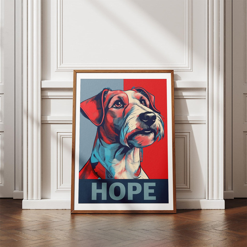 Fox Terrier HOPE Series Inspired by the Obama Poster image 4