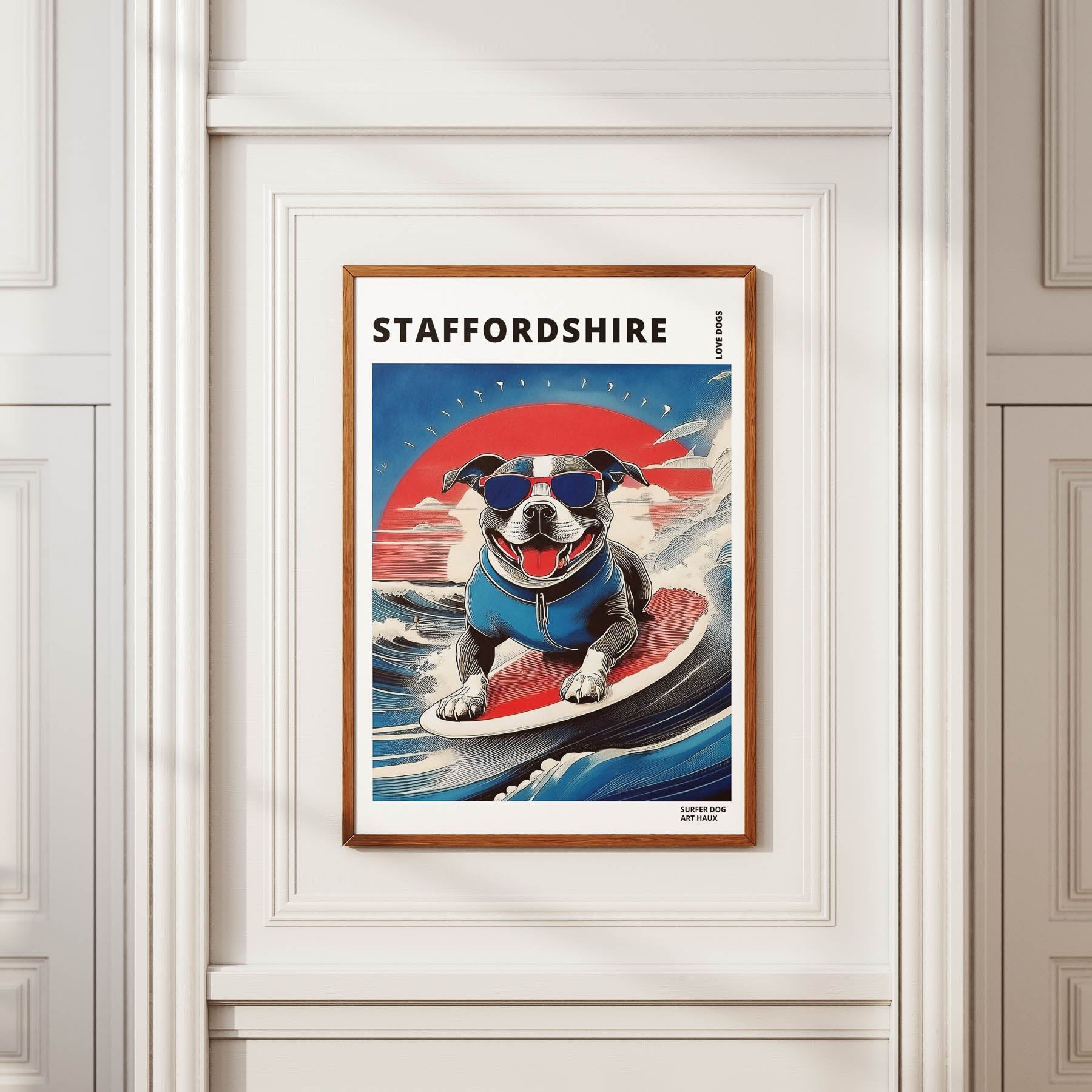 Staffordshire Hokosai Surfer Dogs 2 image 2