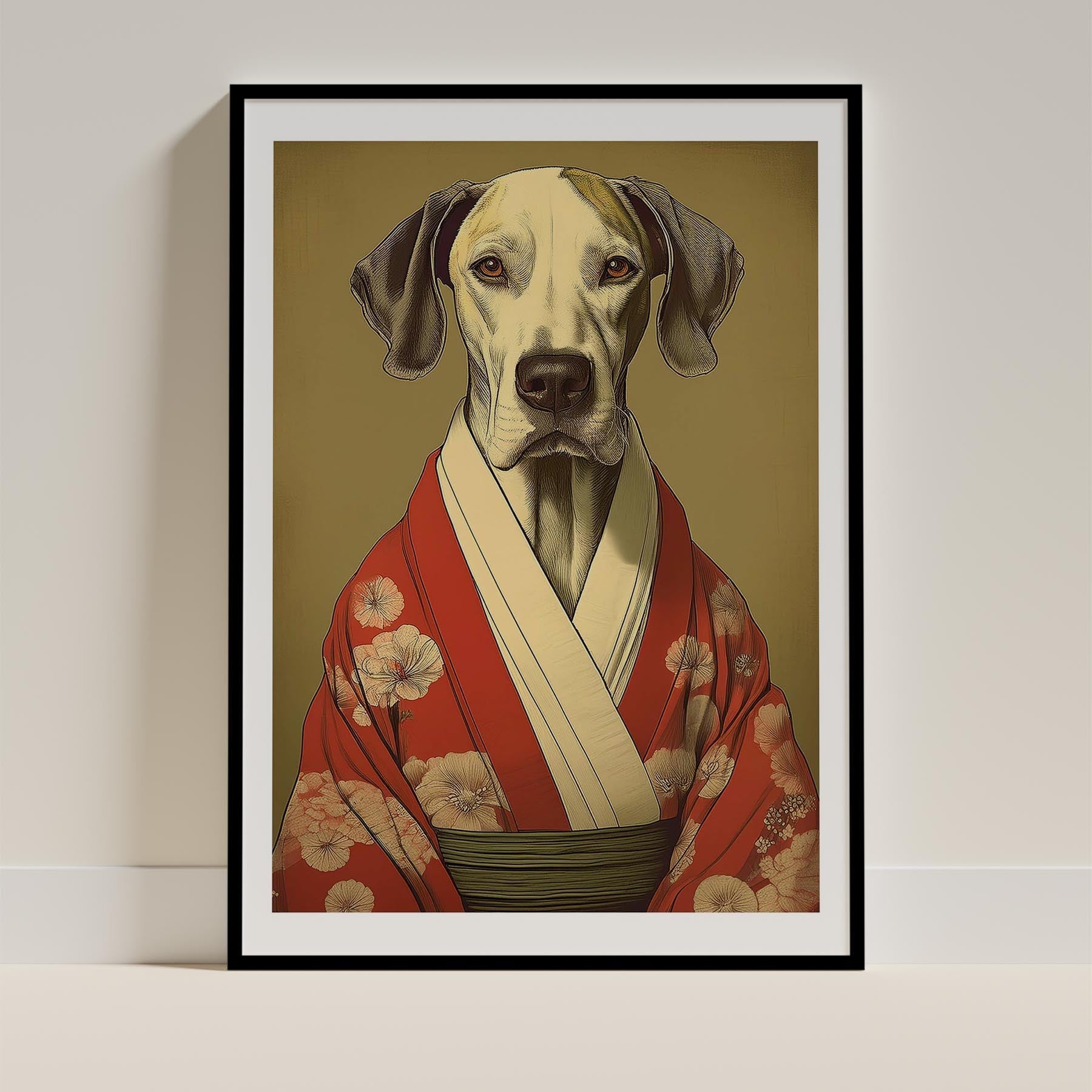 Great Dane Japanse Kimono Dog Series image 0