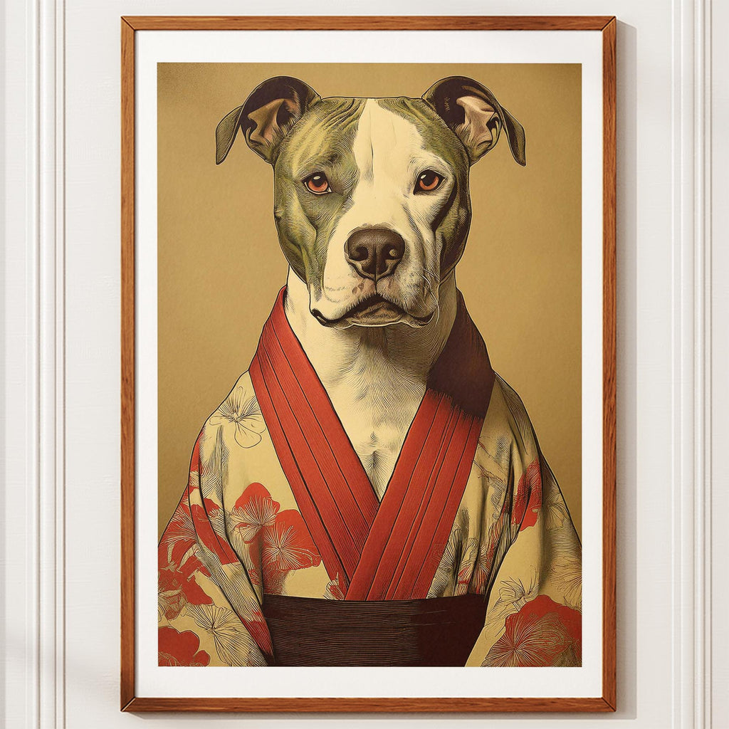 American Pitbull Terrier Japanse Kimono Dog Series image 10