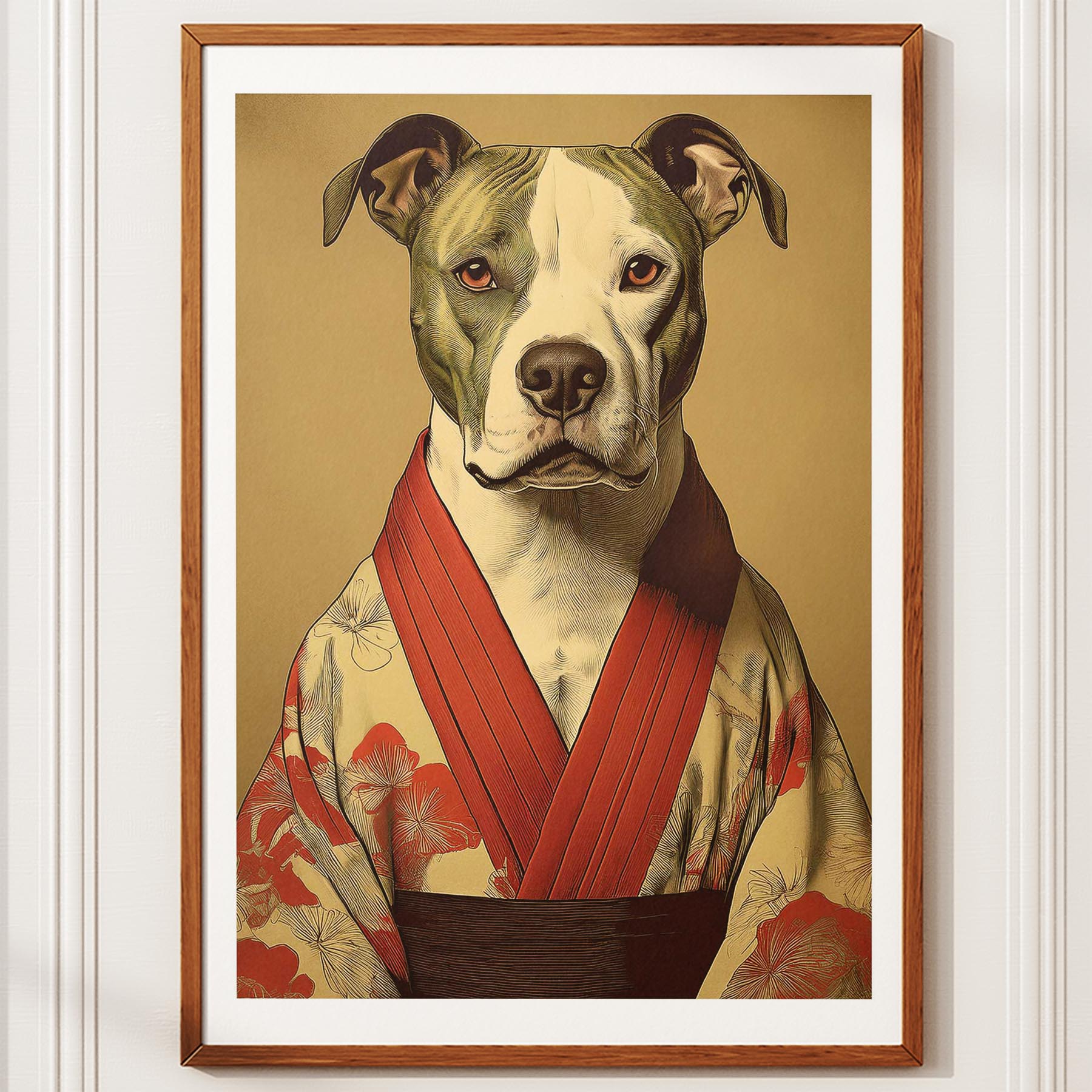 American Pitbull Terrier Japanse Kimono Dog Series image 10