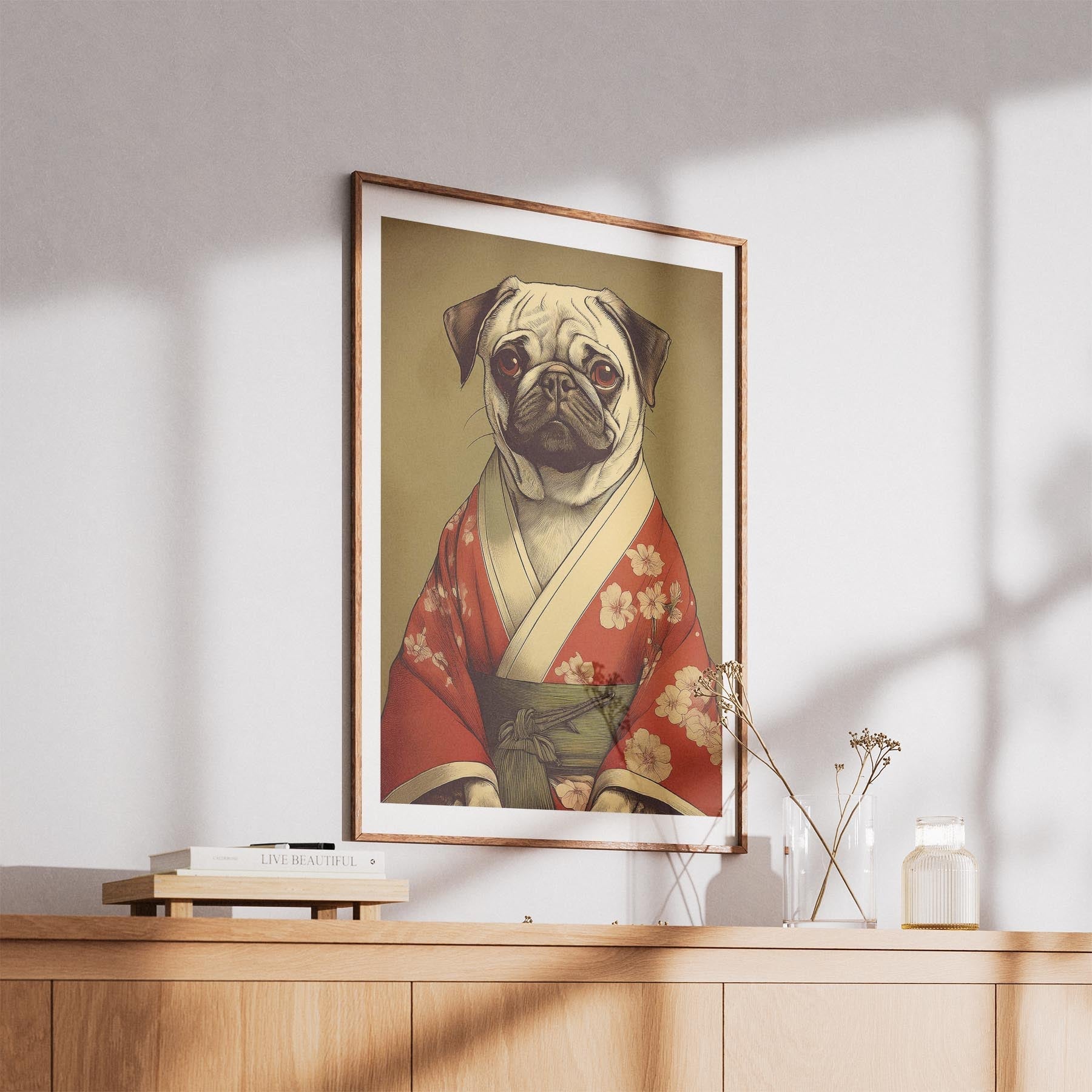 Pug Japanse Kimono Dog Series image 5