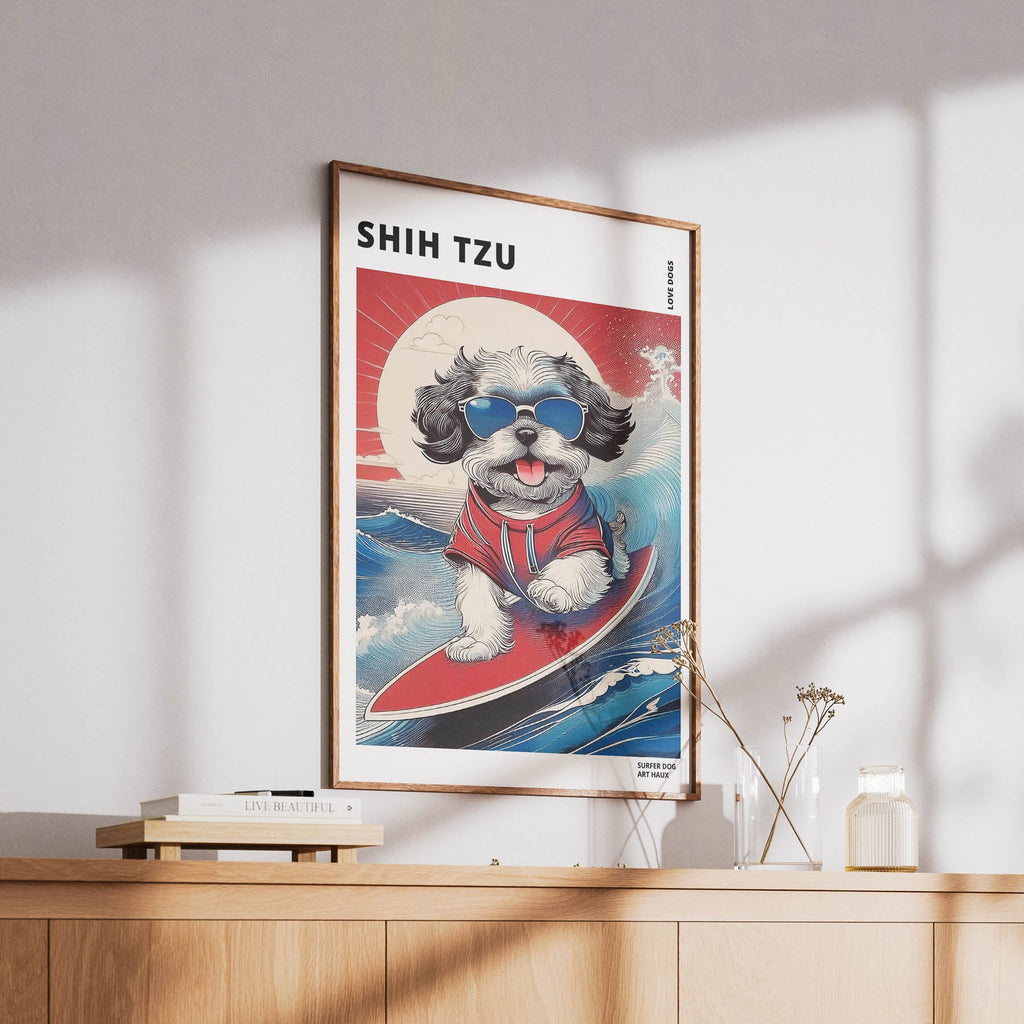 Shih Tzu Hokosai Surfer Dogs 1 image 6