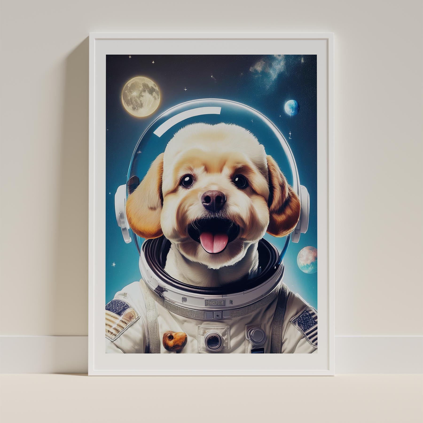 Bichon Frise Astronaut Dog Series image 9