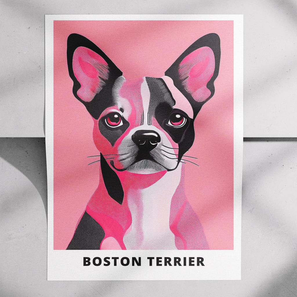 Boston Terrier Pink and Black Dog Series 2 image 7