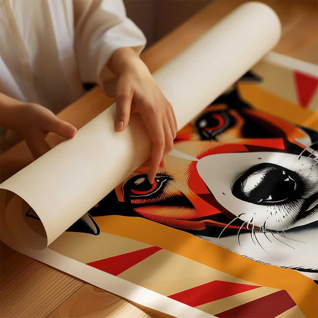 Jack Russell Geometric Orange Series image 1