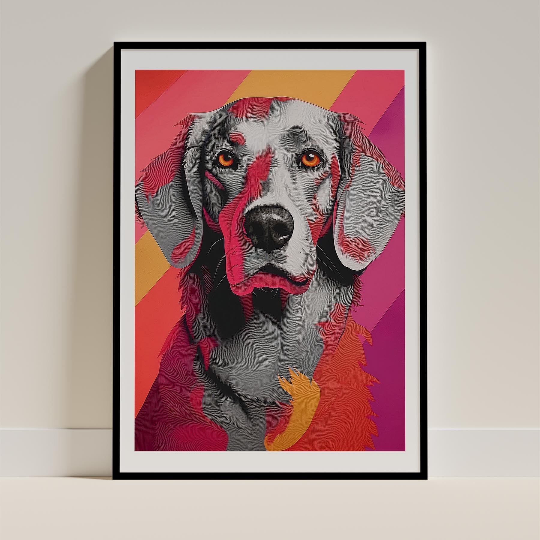Curly Coated Retriever Modern Pop Dog Series image 0