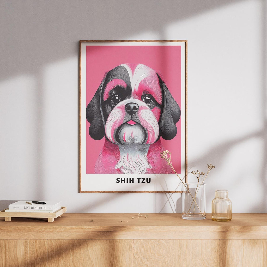 Shih Tzu Pink and Black Dog Series 1 image 8