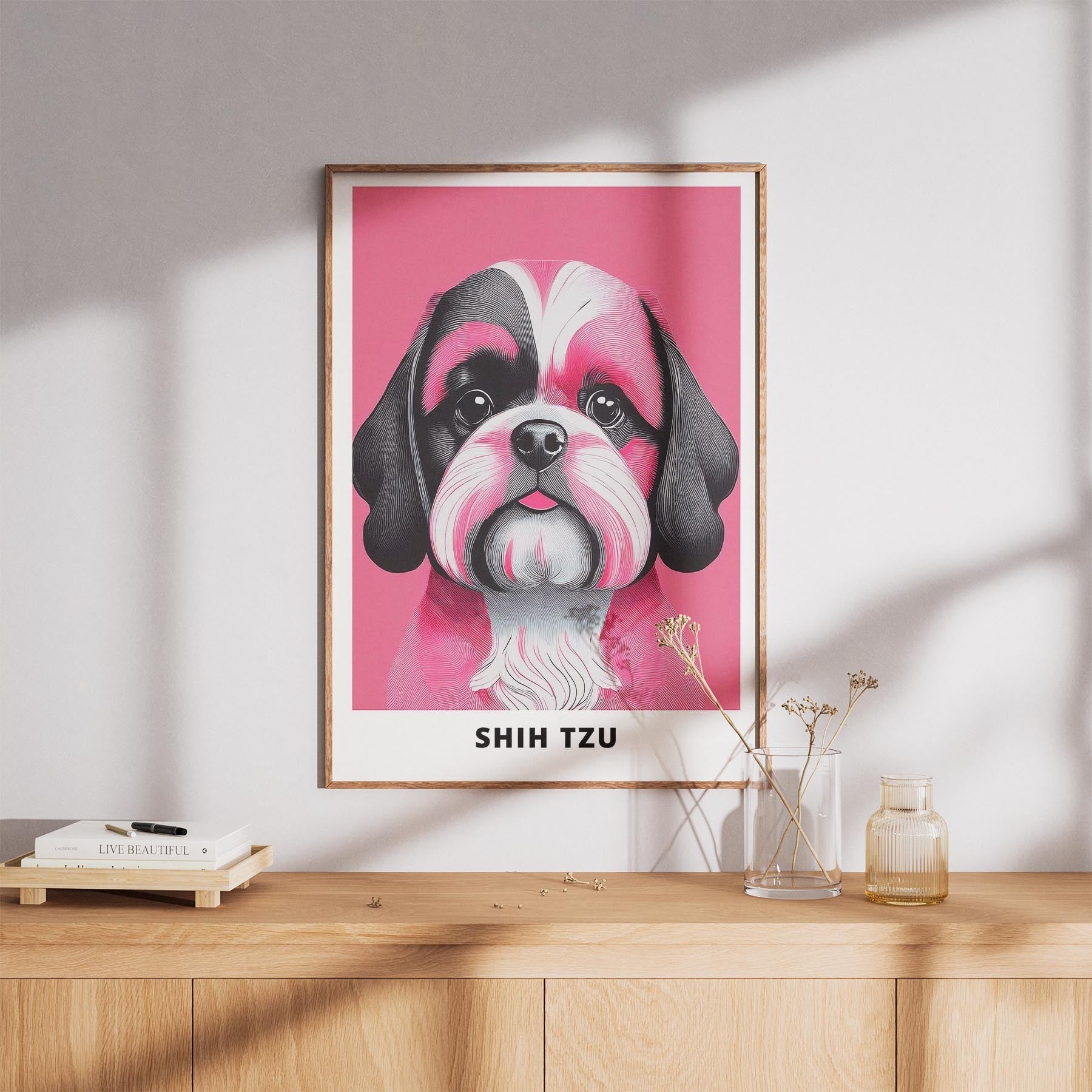 Shih Tzu Pink and Black Dog Series 1 image 8