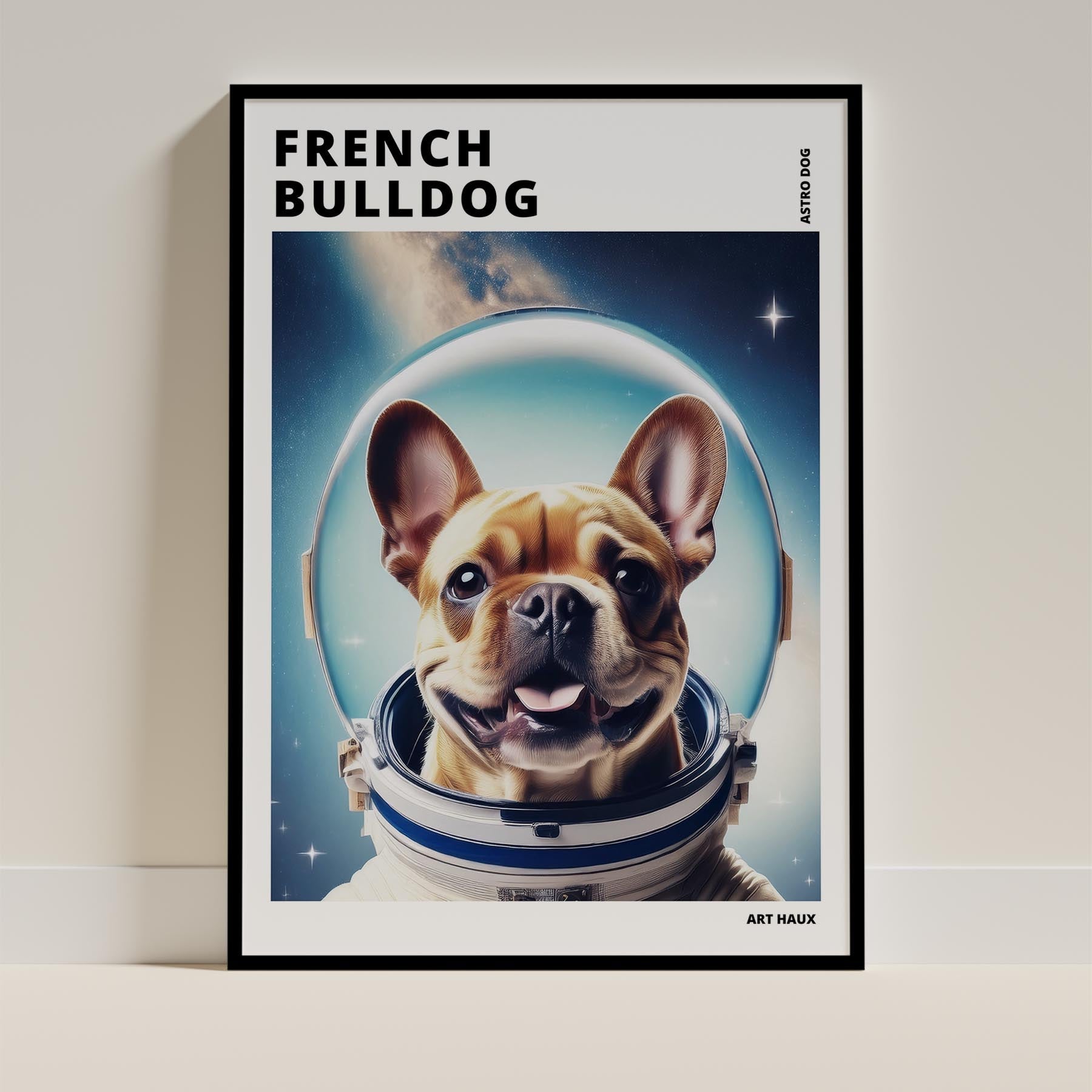 French Bulldog Astronaut Dog Series with Text Astro Dog image 11