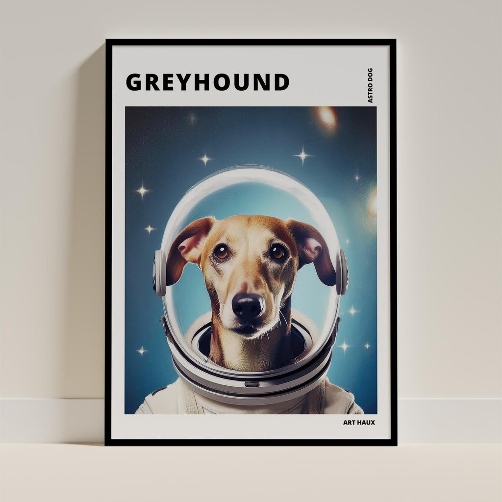 Greyhound Astronaut Dog Series with Text Astro Dog image 11