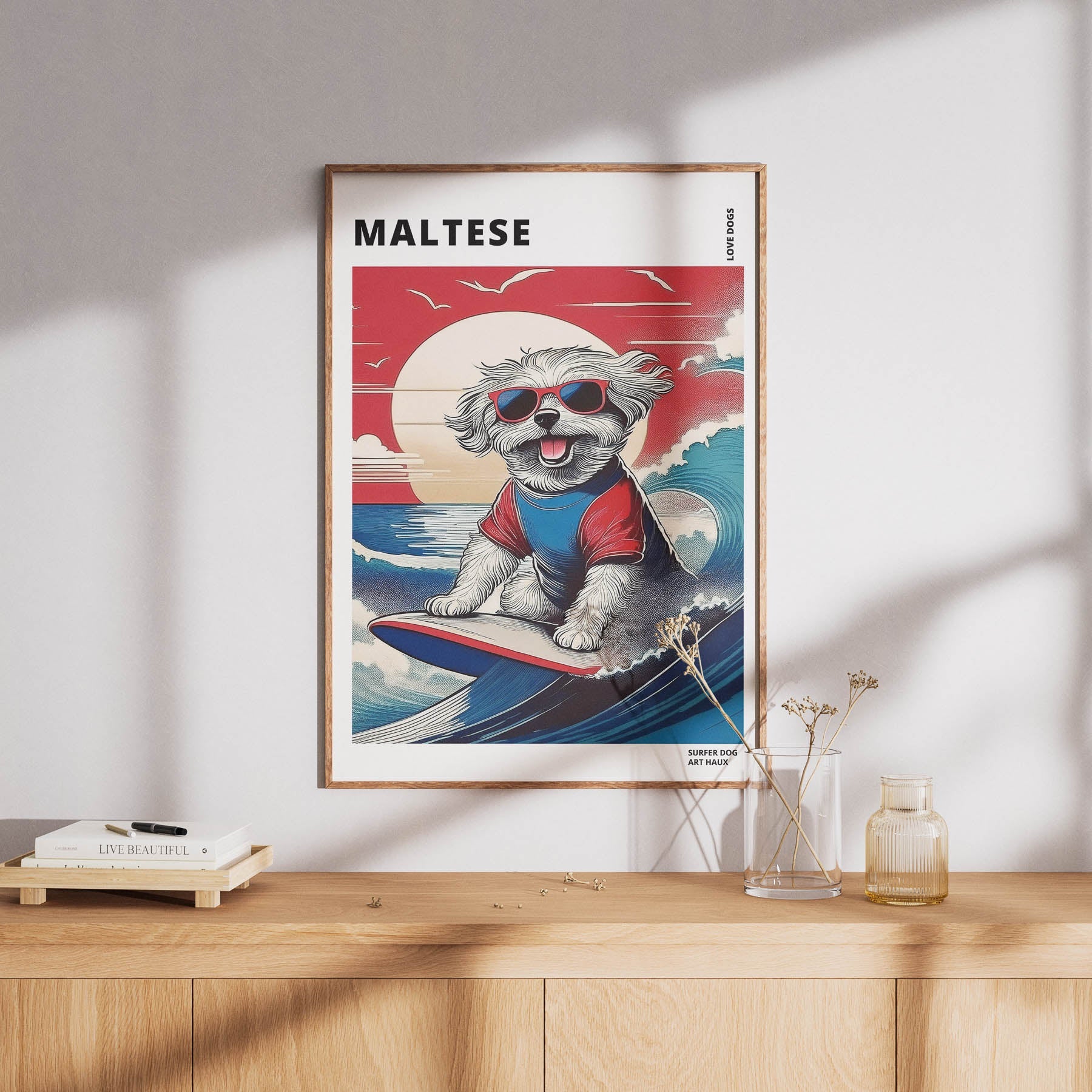 Maltese Hokosai Surfer Dogs 2 image 8