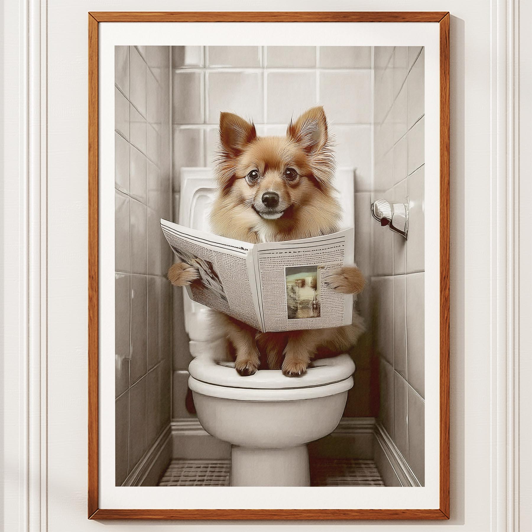 German Spitz Toilet Humour Dog Series image 10