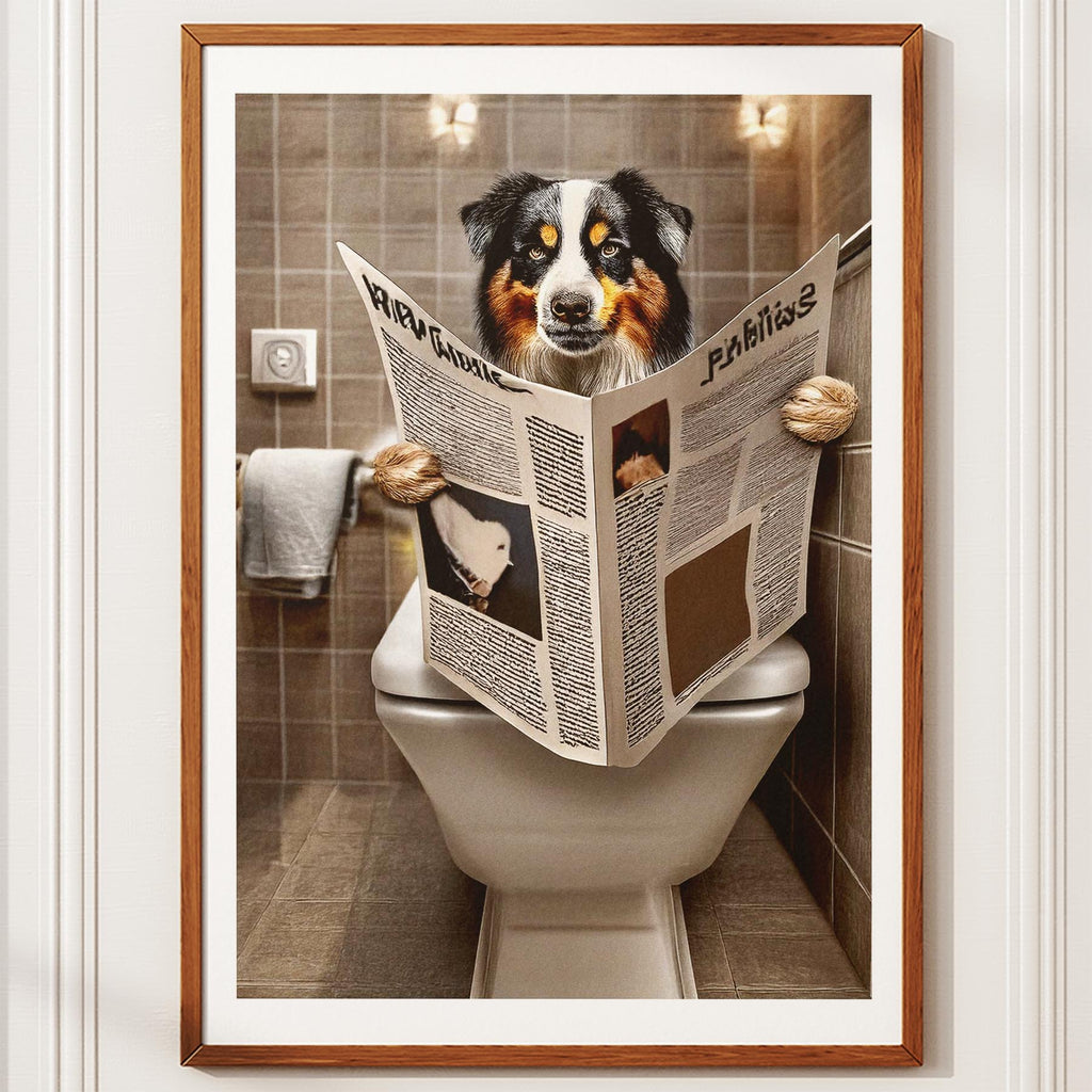 Australian Shepherd Toilet Humour Dog Series 2 image 10