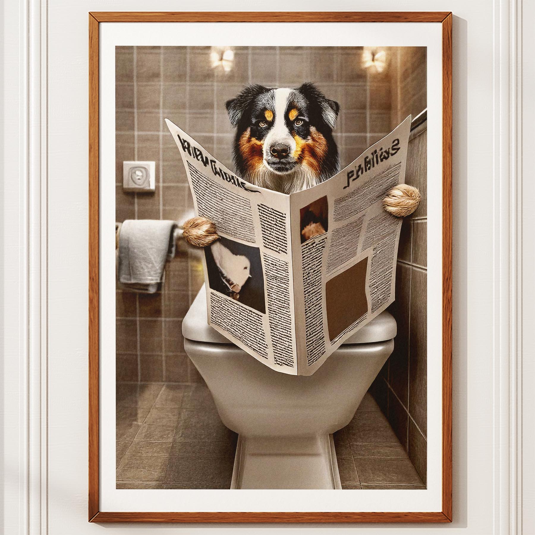 Australian Shepherd Toilet Humour Dog Series 2 image 10