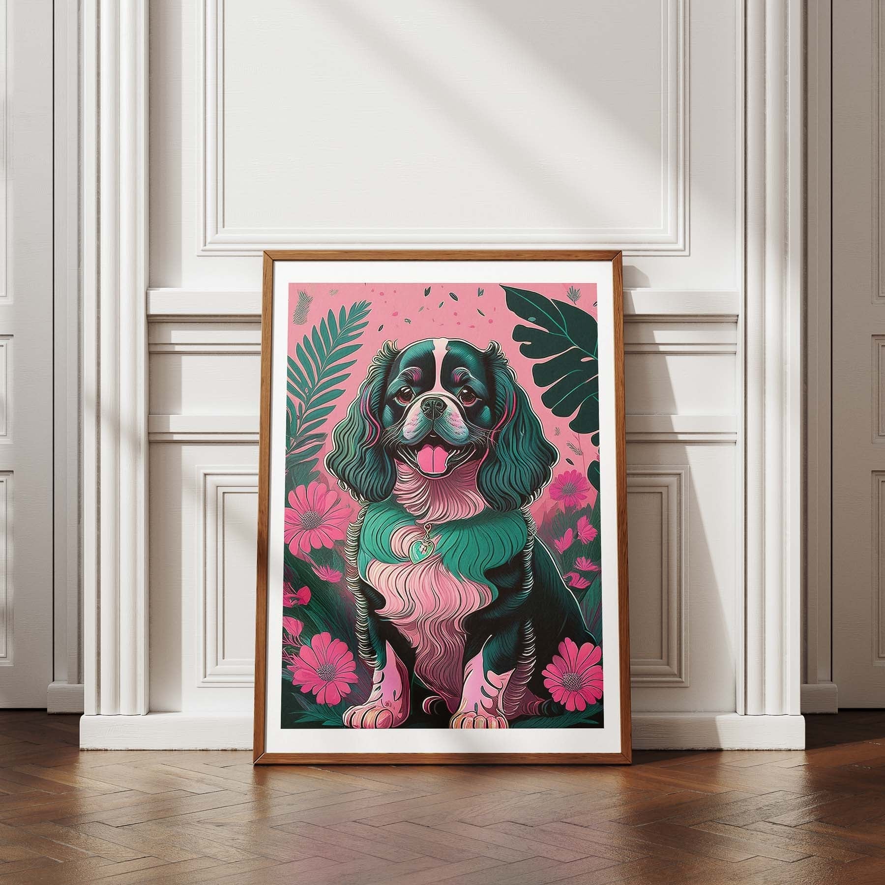 Cavalier King Charles Spaniel Flowery Dog image 4