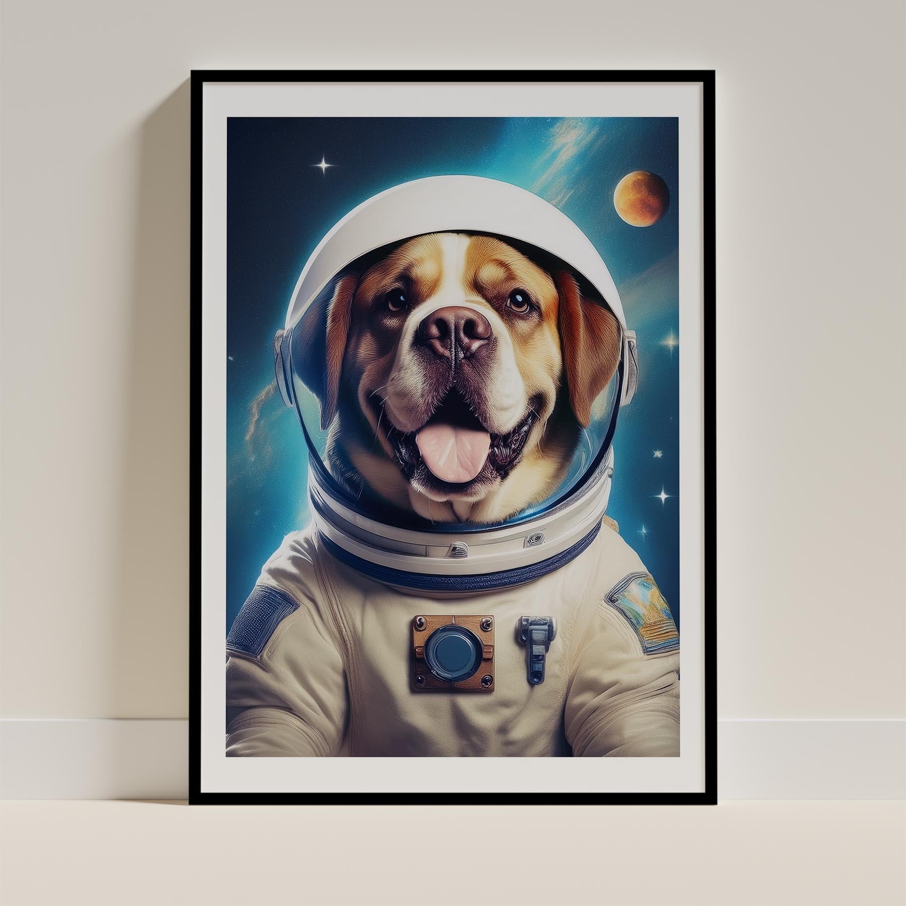 Saint Bernard Astronaut Dog Series image 0