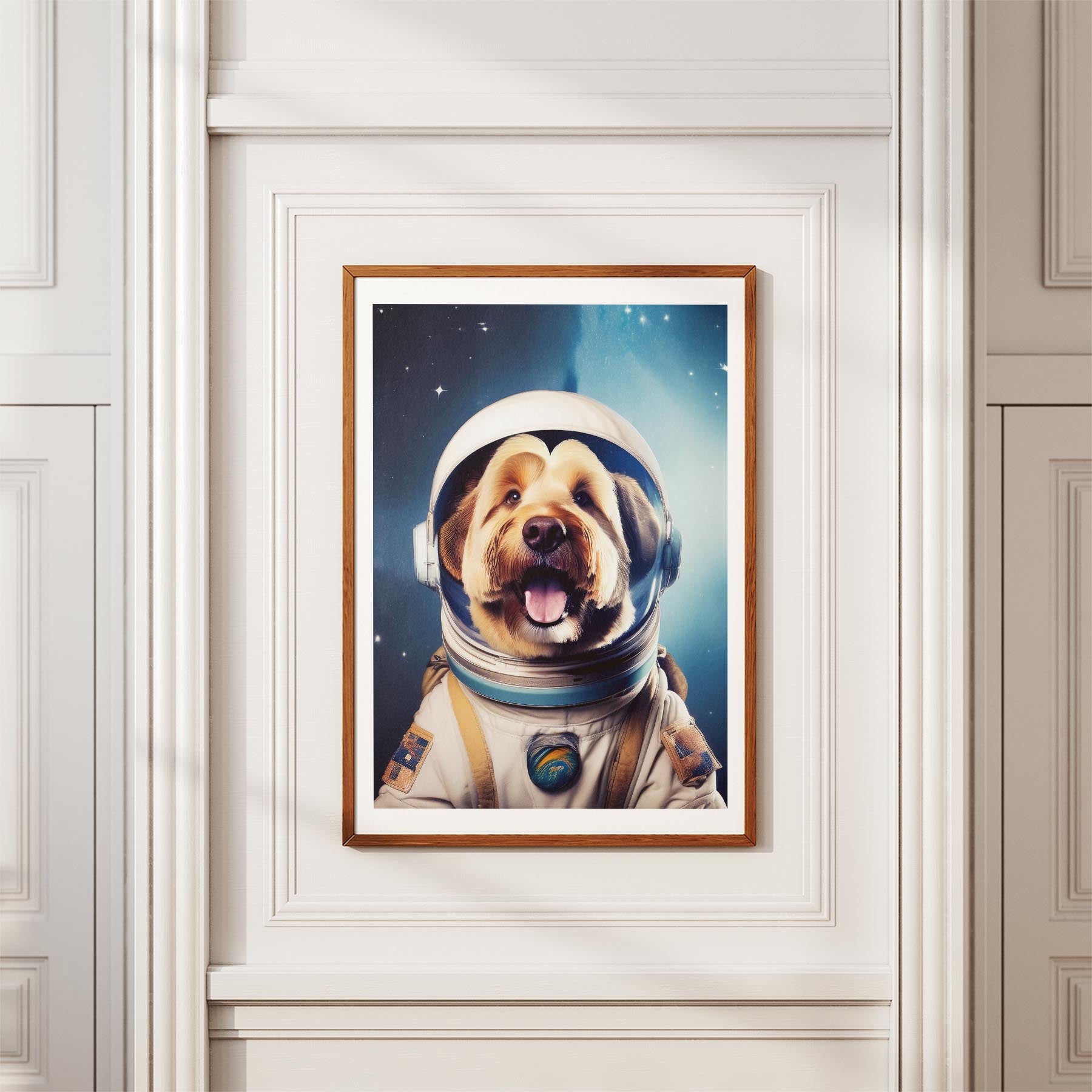 Old English Sheepdog Astronaut Dog Series image 3