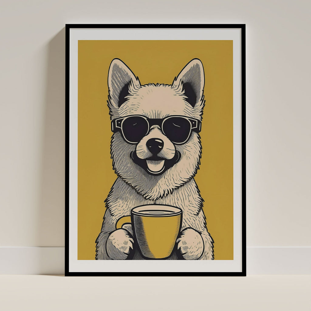 Pomapoo Chillin Coffee Dog image 0