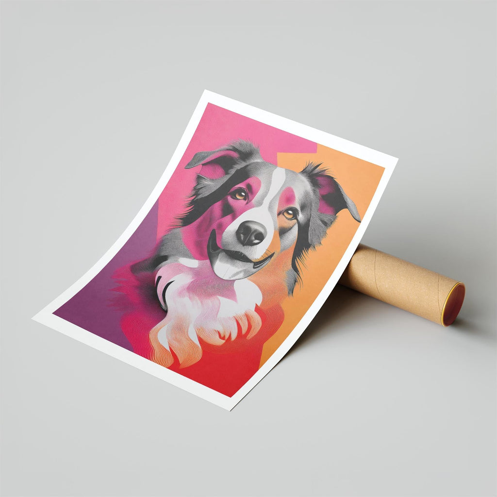 Border Collie Modern Pop Dog Series image 6