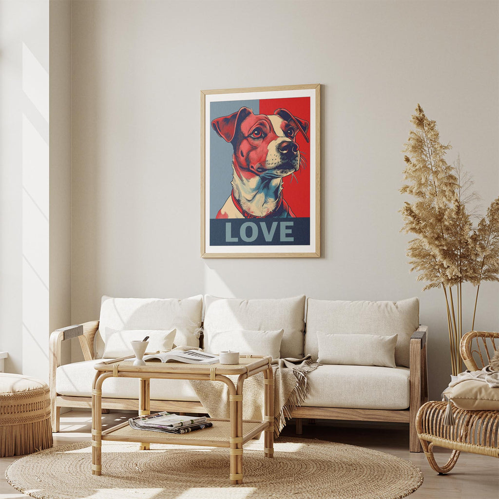 Jack Russell LOVE Series Inspired by the Obama Poster image 2