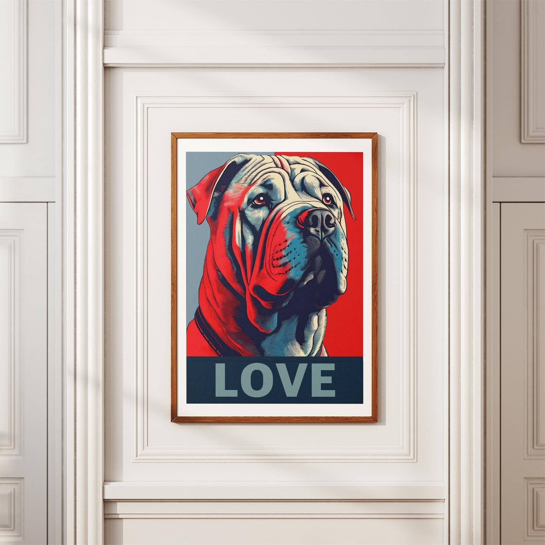 Shar Pei LOVE Series Inspired by the Obama Poster image 3