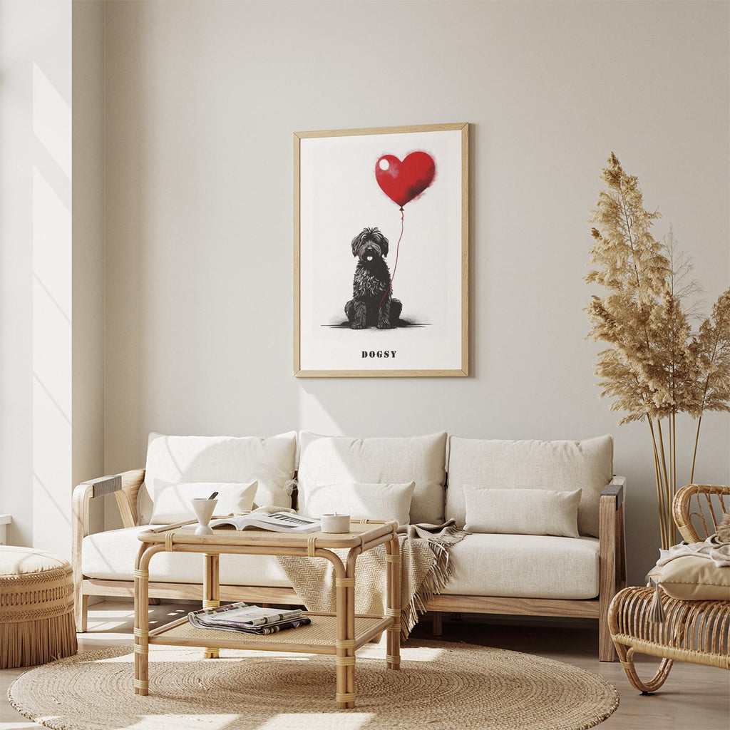 Smithfield Sheepdog DOGSY Series inspired by the Art of Banksy with text Dogsy image 2