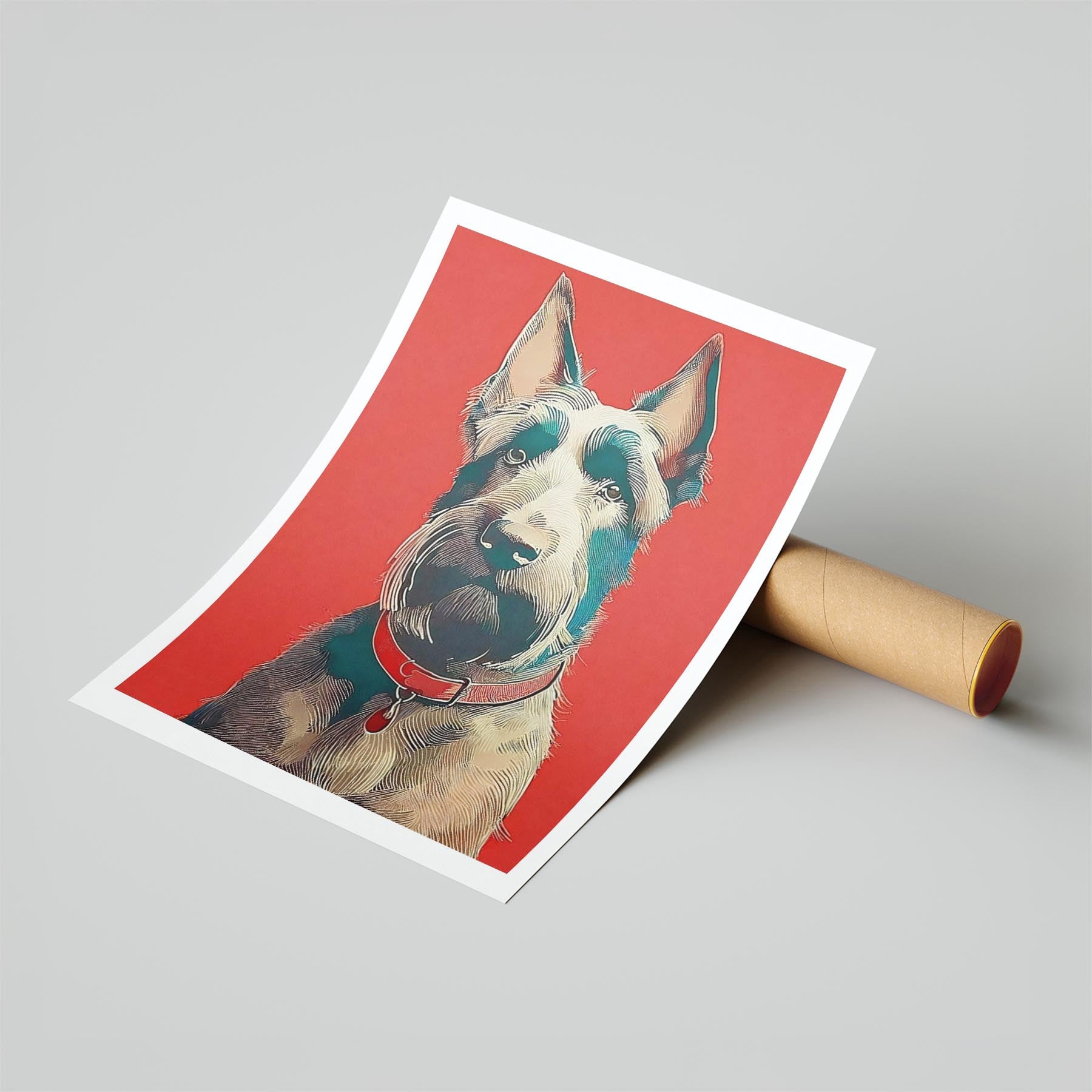 Black Russian Terrier Red Dog Series image 6