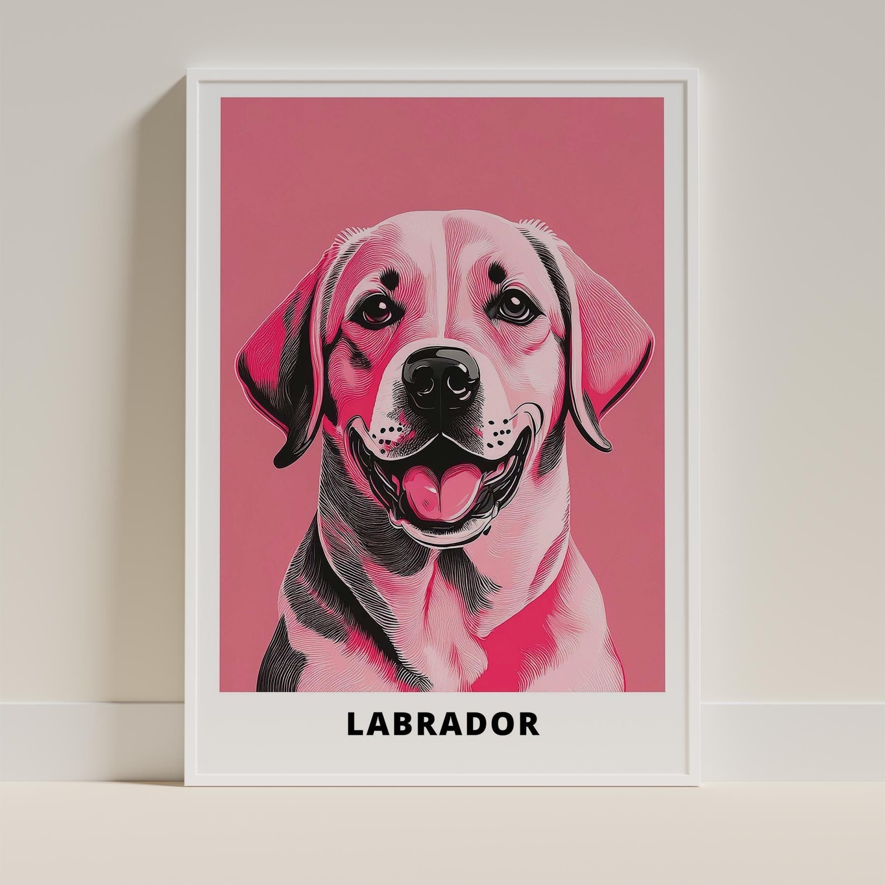 Labrador Retriever Pink and Black Dog Series 2 image 9