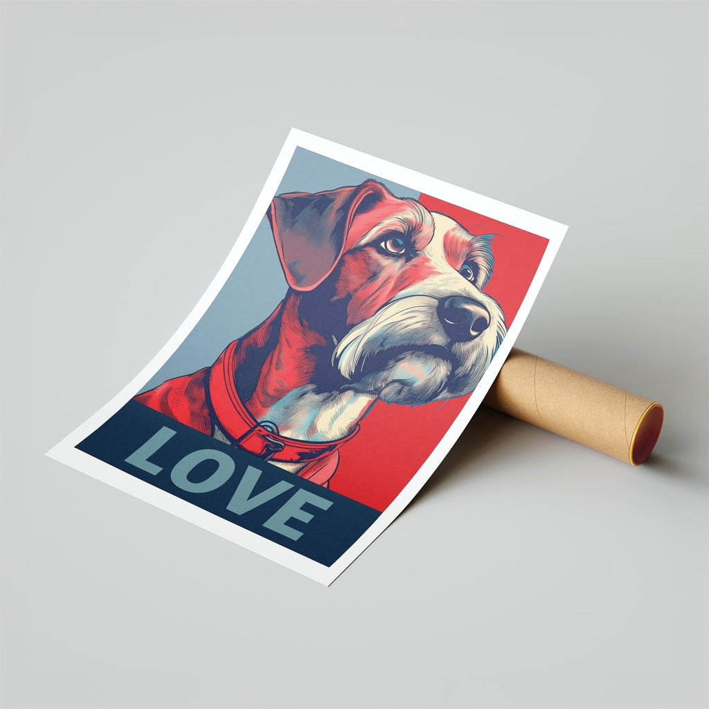 Irish Terrier LOVE Series Inspired by the Obama Poster image 6