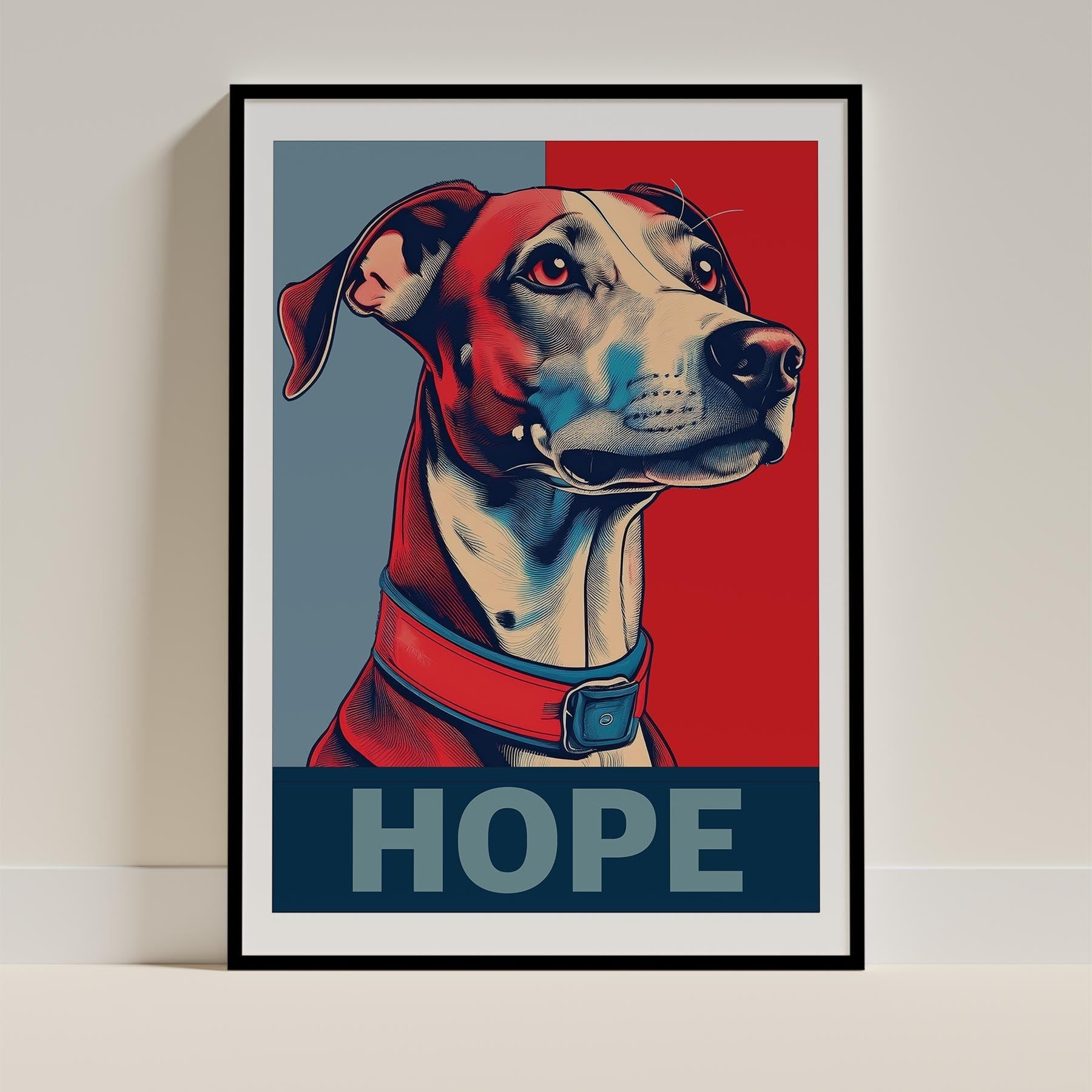 Whippet HOPE Series Inspired by the Obama Poster image 0