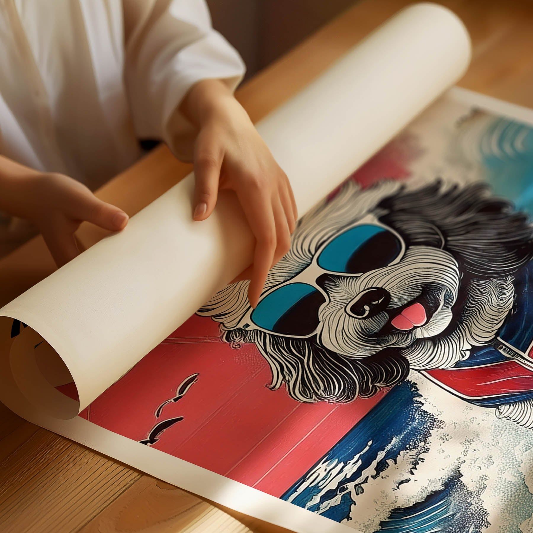 Miniature Schnauzer Hokosai Surfer Dogs 3 image 3