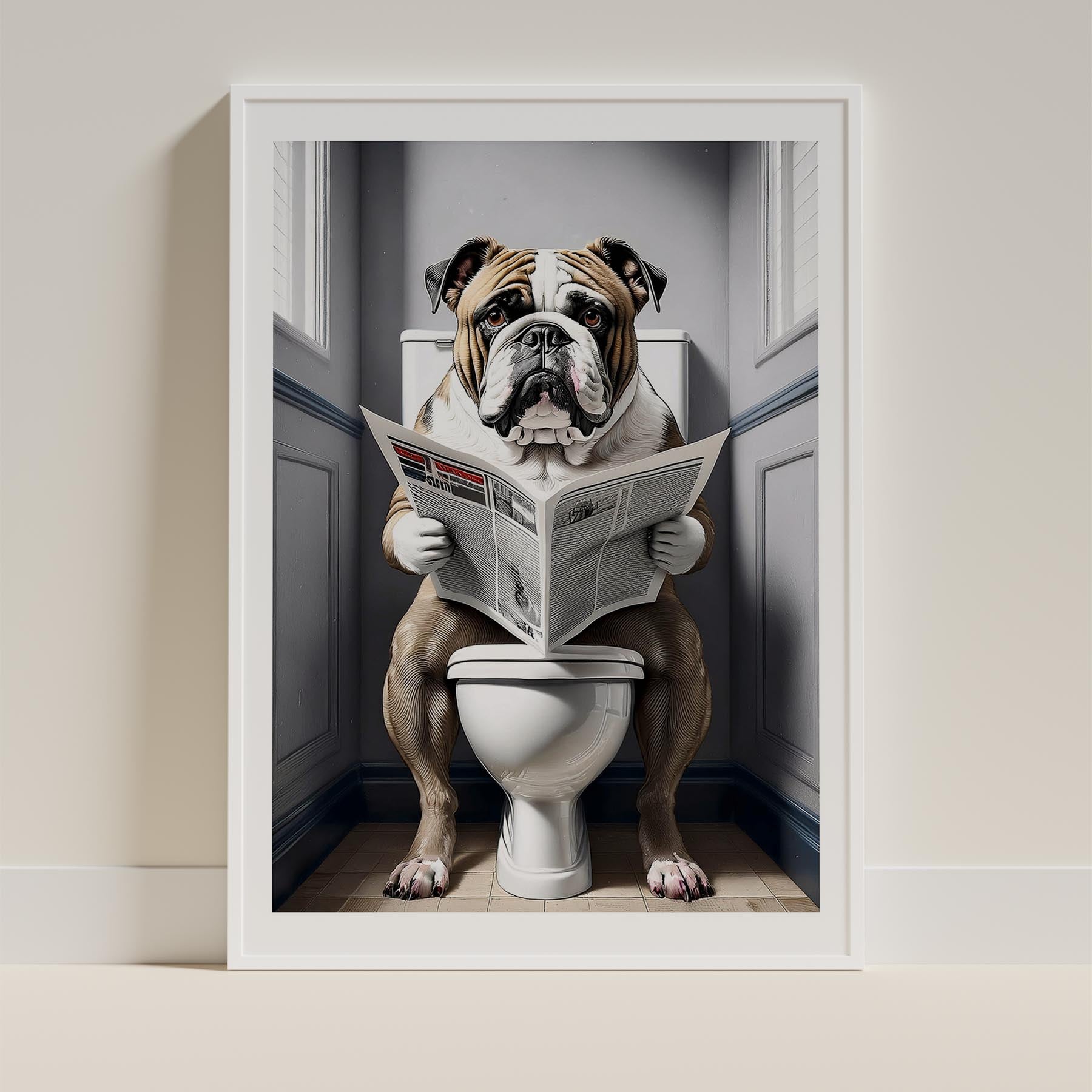Bulldog Toilet Humour Dog Series 7 image 9