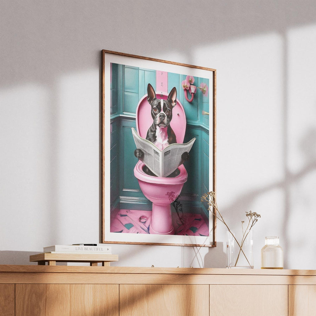 Boston Terrier Toilet Humour Dog Series 5 image 5