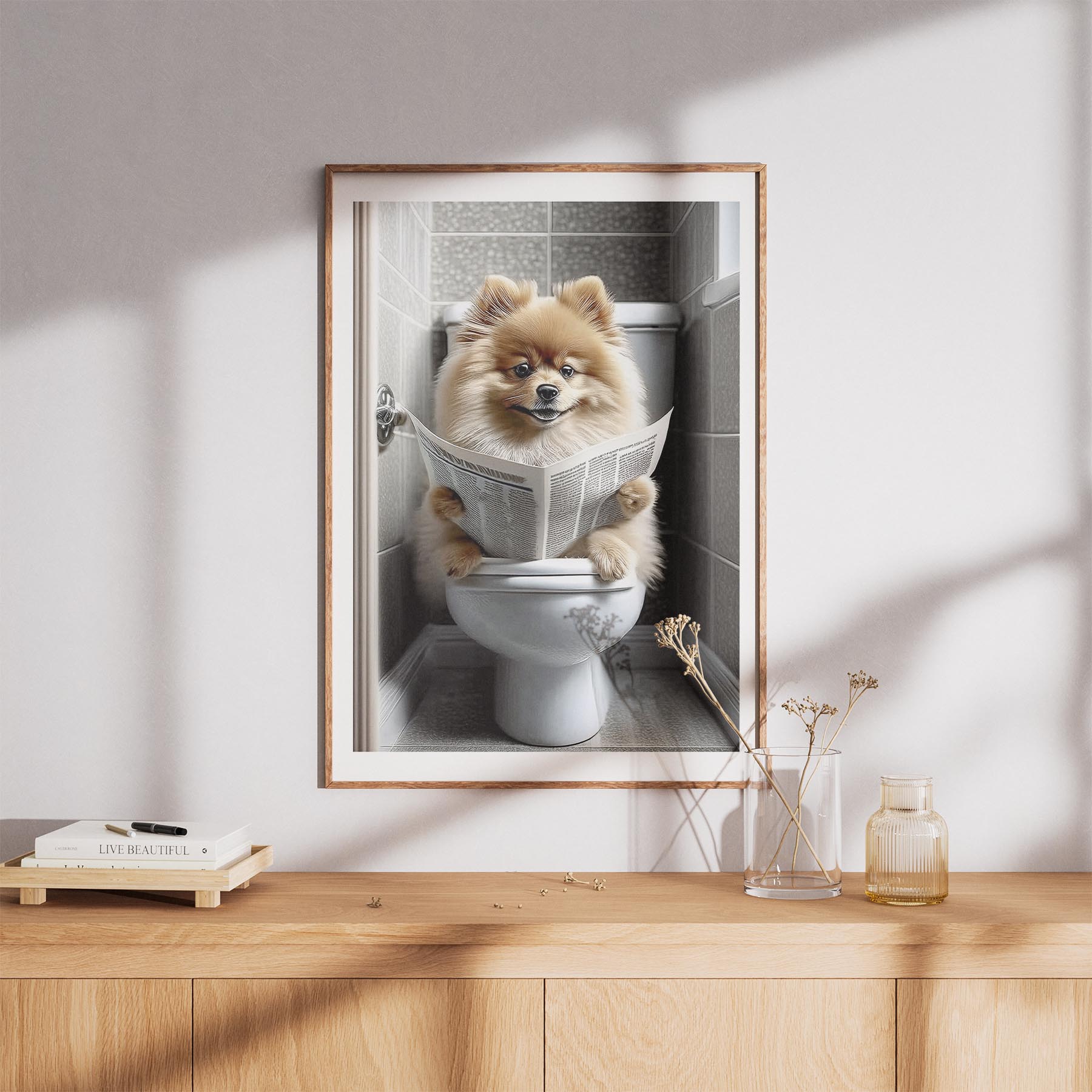 Pomeranian Toilet Humour Dog Series image 8