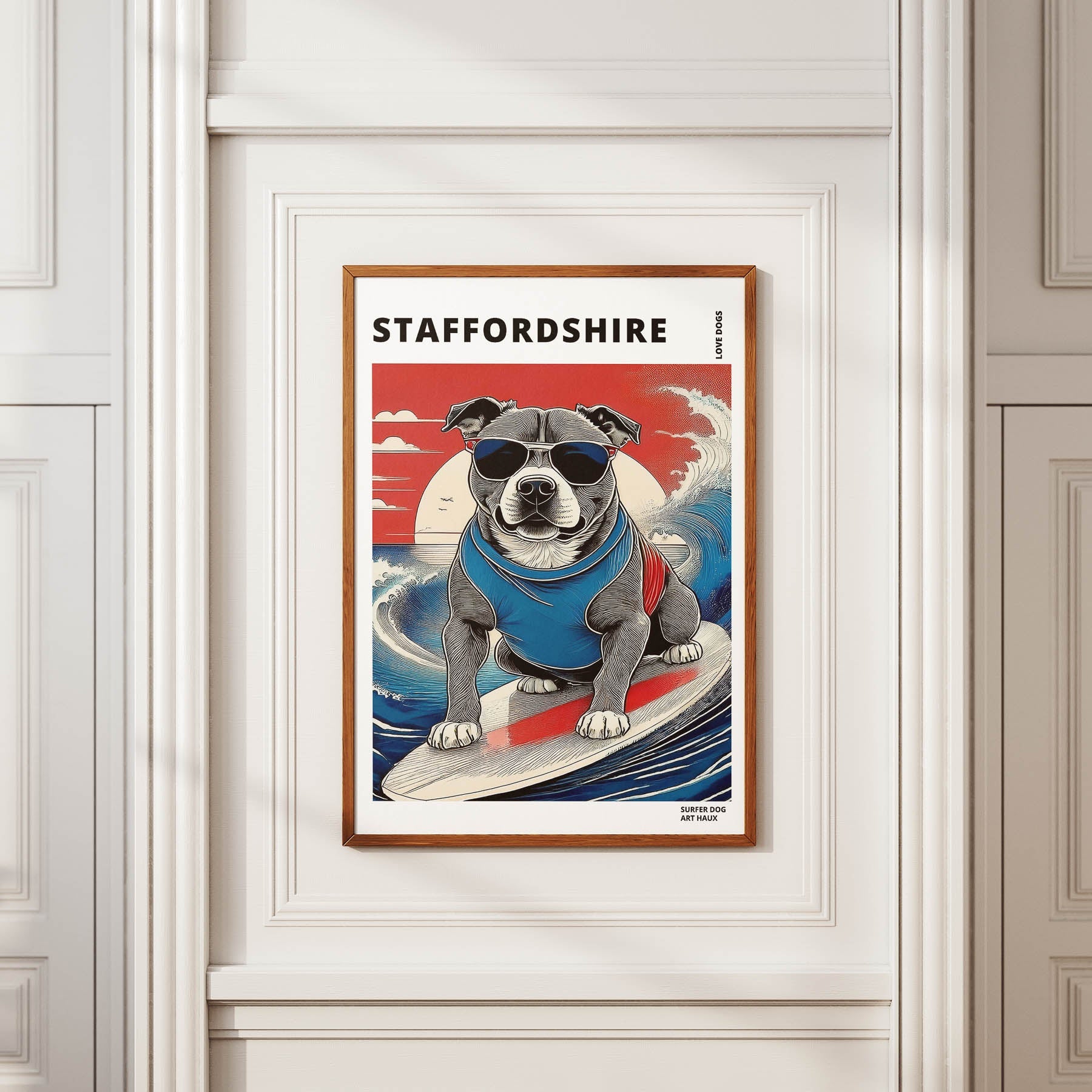 Staffordshire Hokosai Surfer Dogs 1 image 2