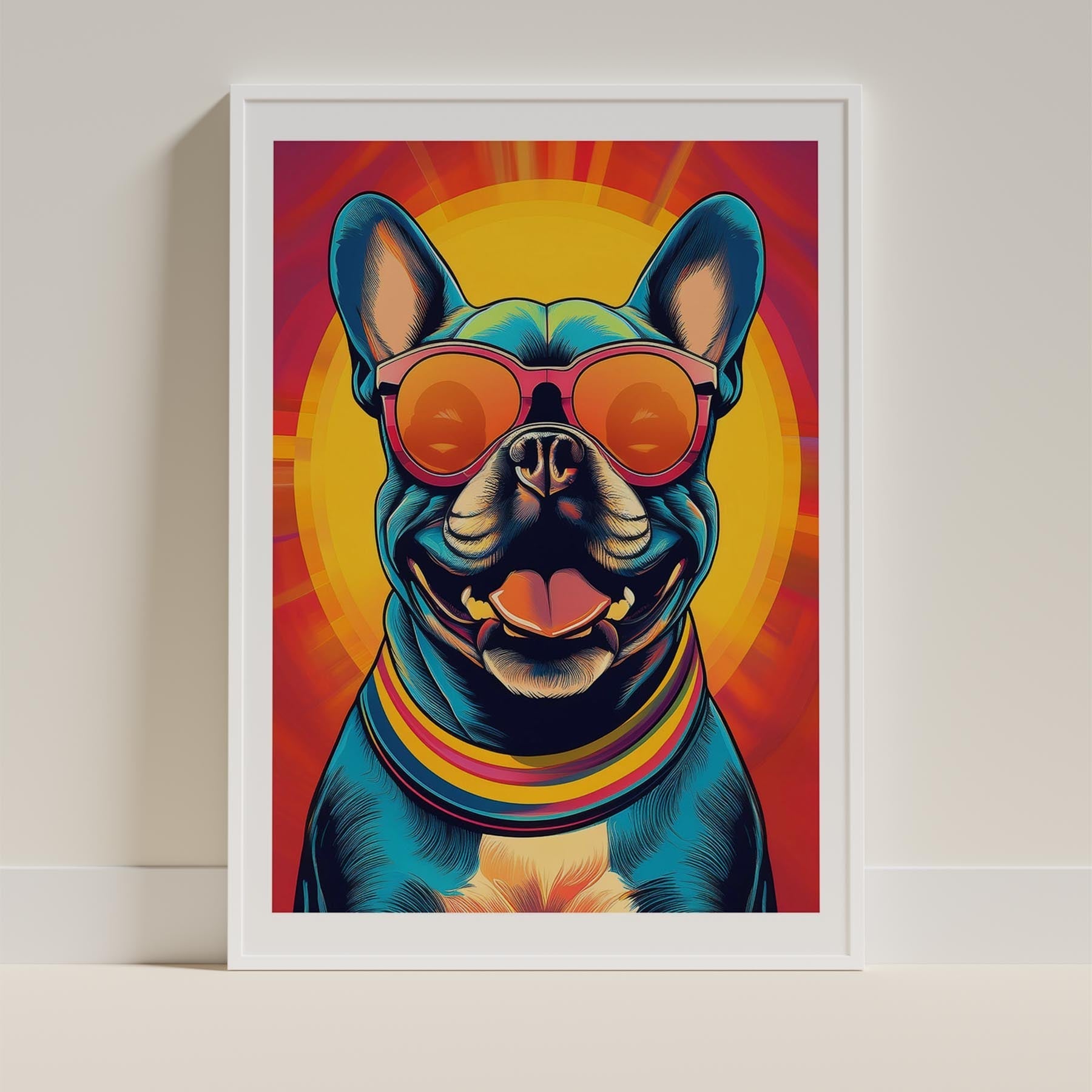 French Bull In Colourful Sunnies 1 image 11