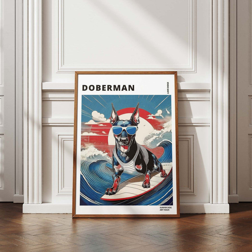 Doberman Hokosai Surfer Dogs 1 image 4