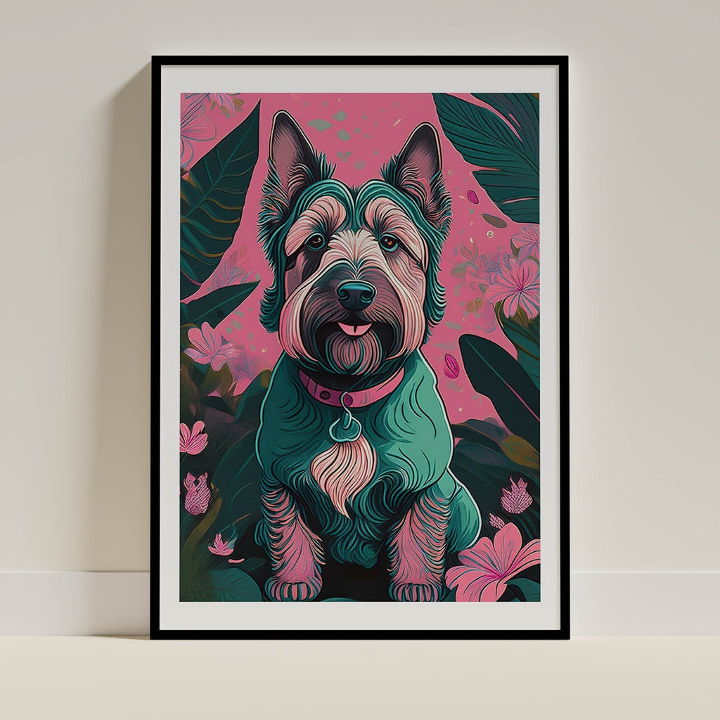 Irish Terrier Flowery Dog image 0