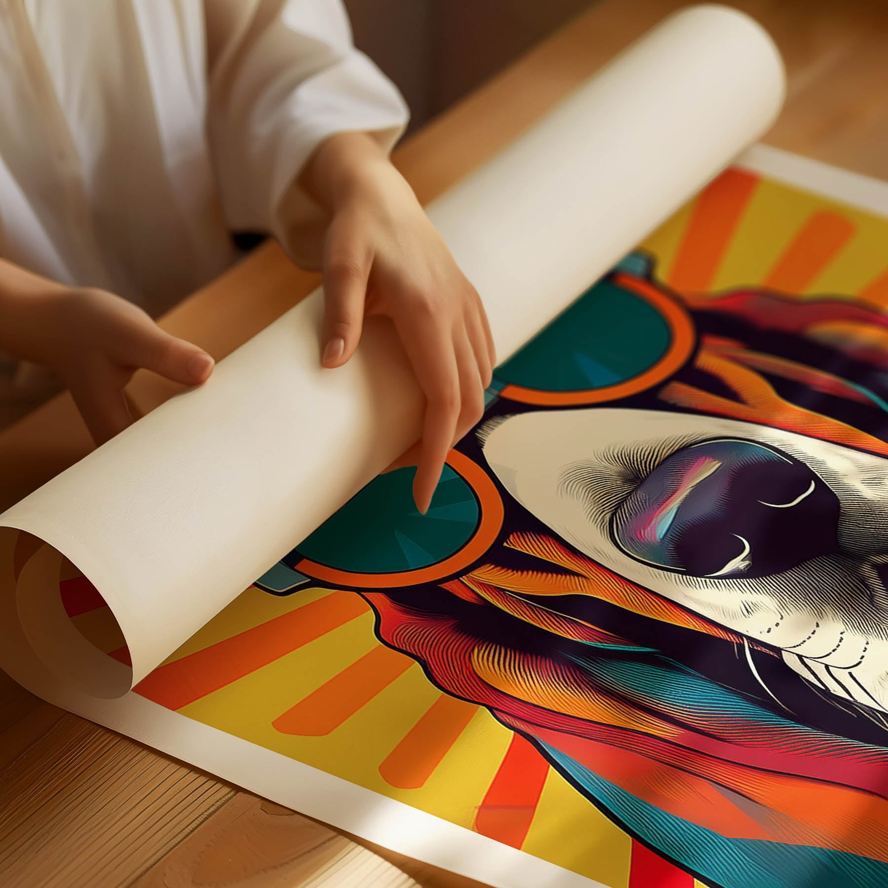 Basset Hound In Colourful Sunnies 1 image 3