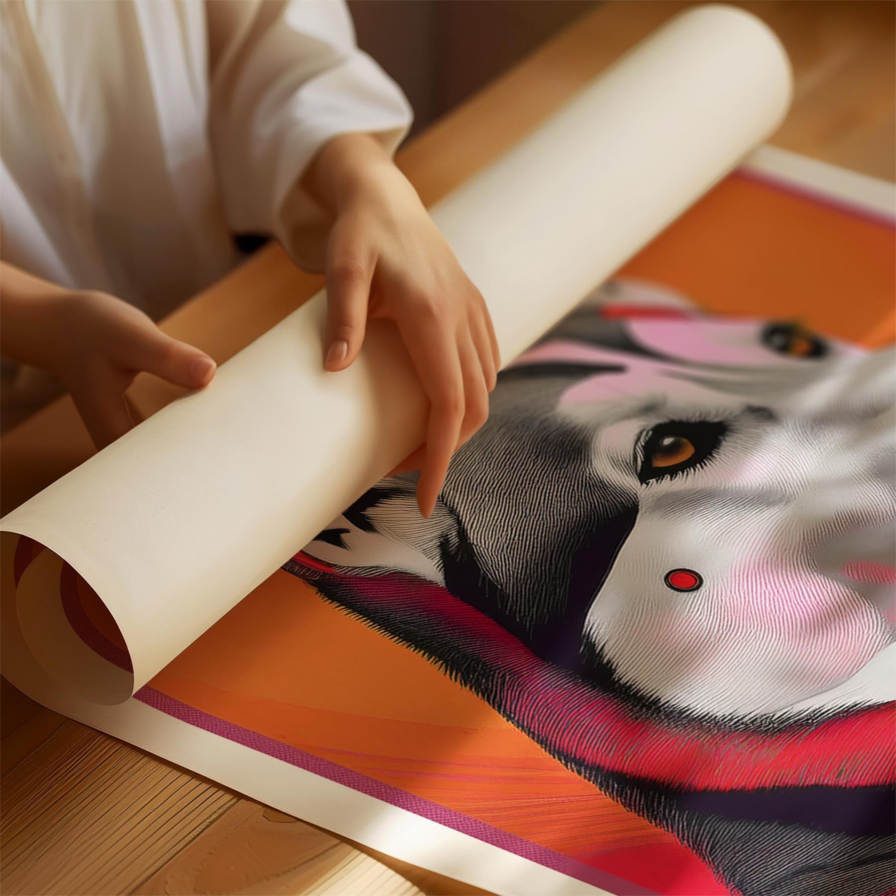 Siberian Husky Modern Pop Dog Series image 1