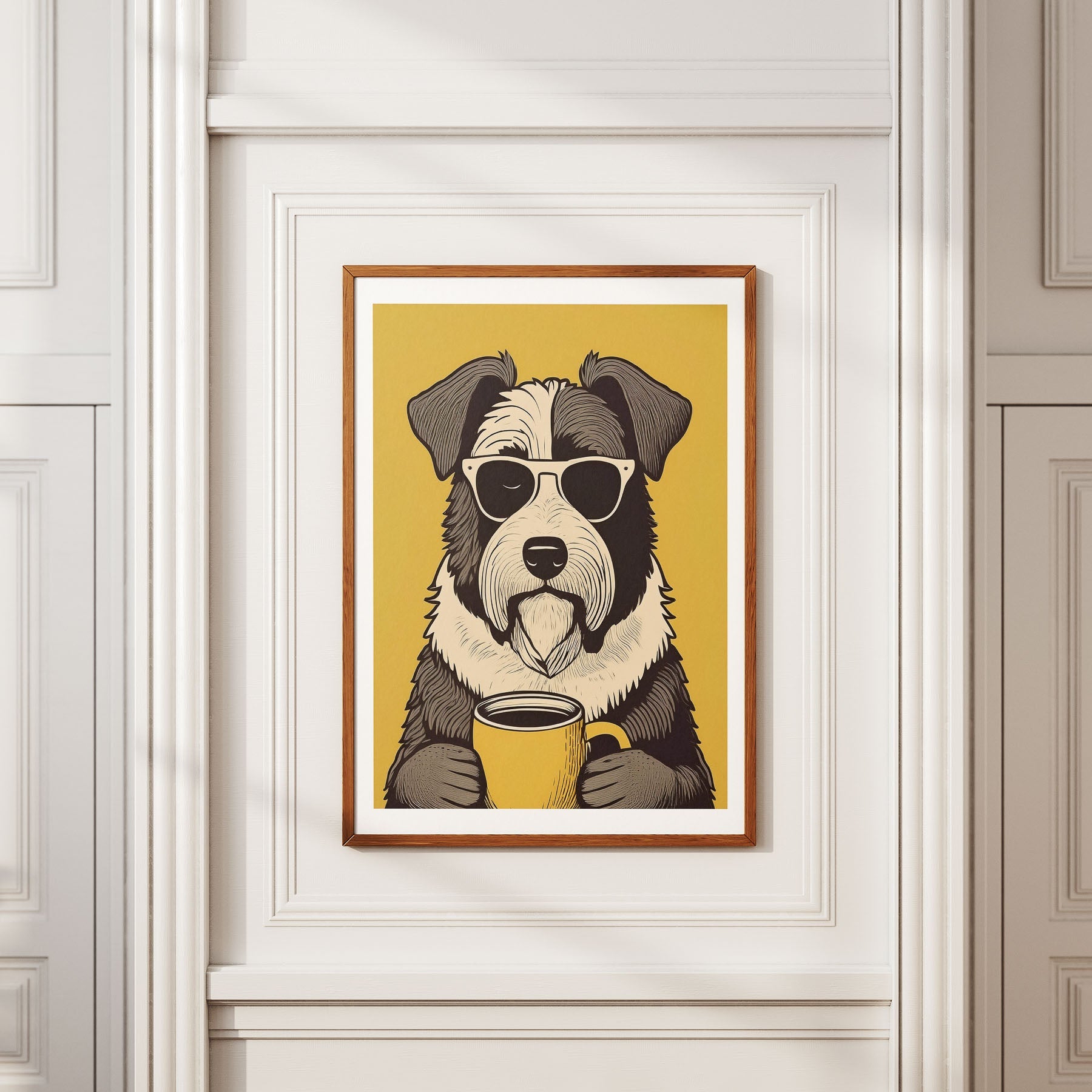 Old English Sheepdog Chillin Coffee Dog image 2