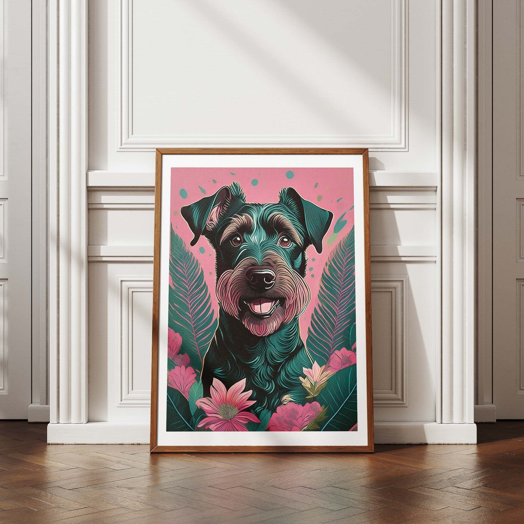 Irish Terrier Flowery Dog image 4