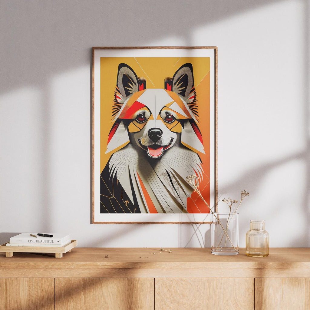 German Spitz Geometric Orange Series image 8