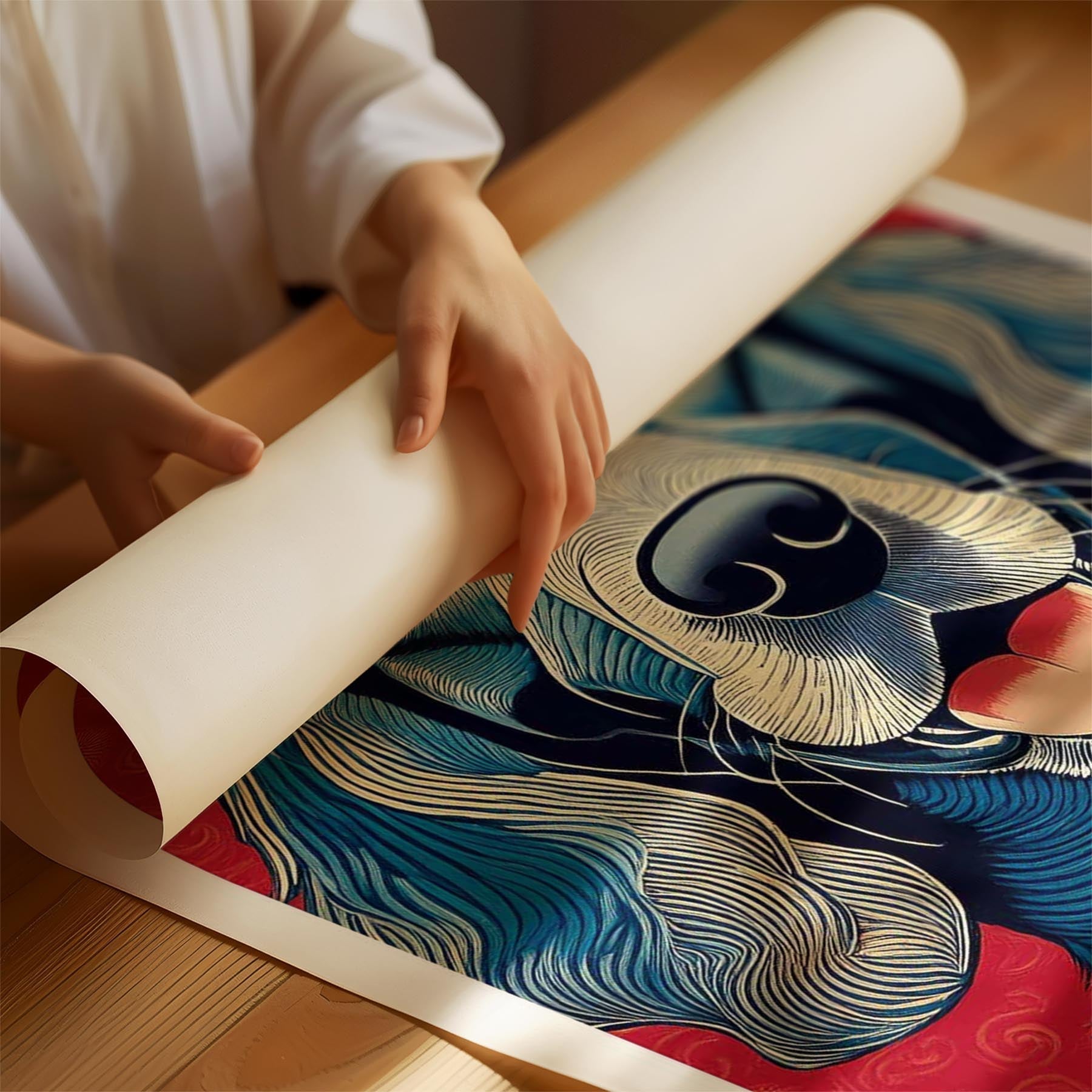 Irish Setter Hokusai Japanese Inspired Dog Series image 1