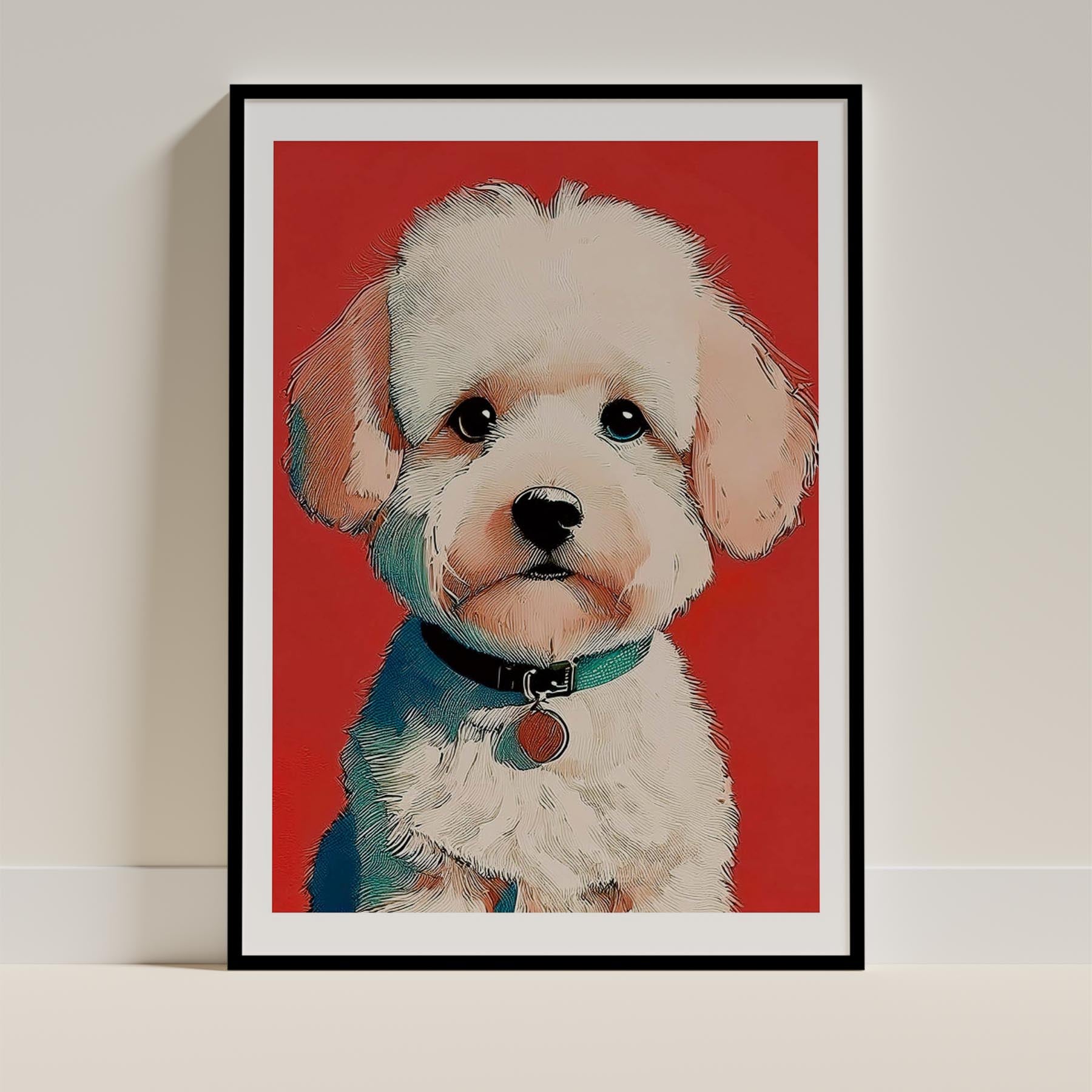 Bichon Frise Red Dog Series image 0