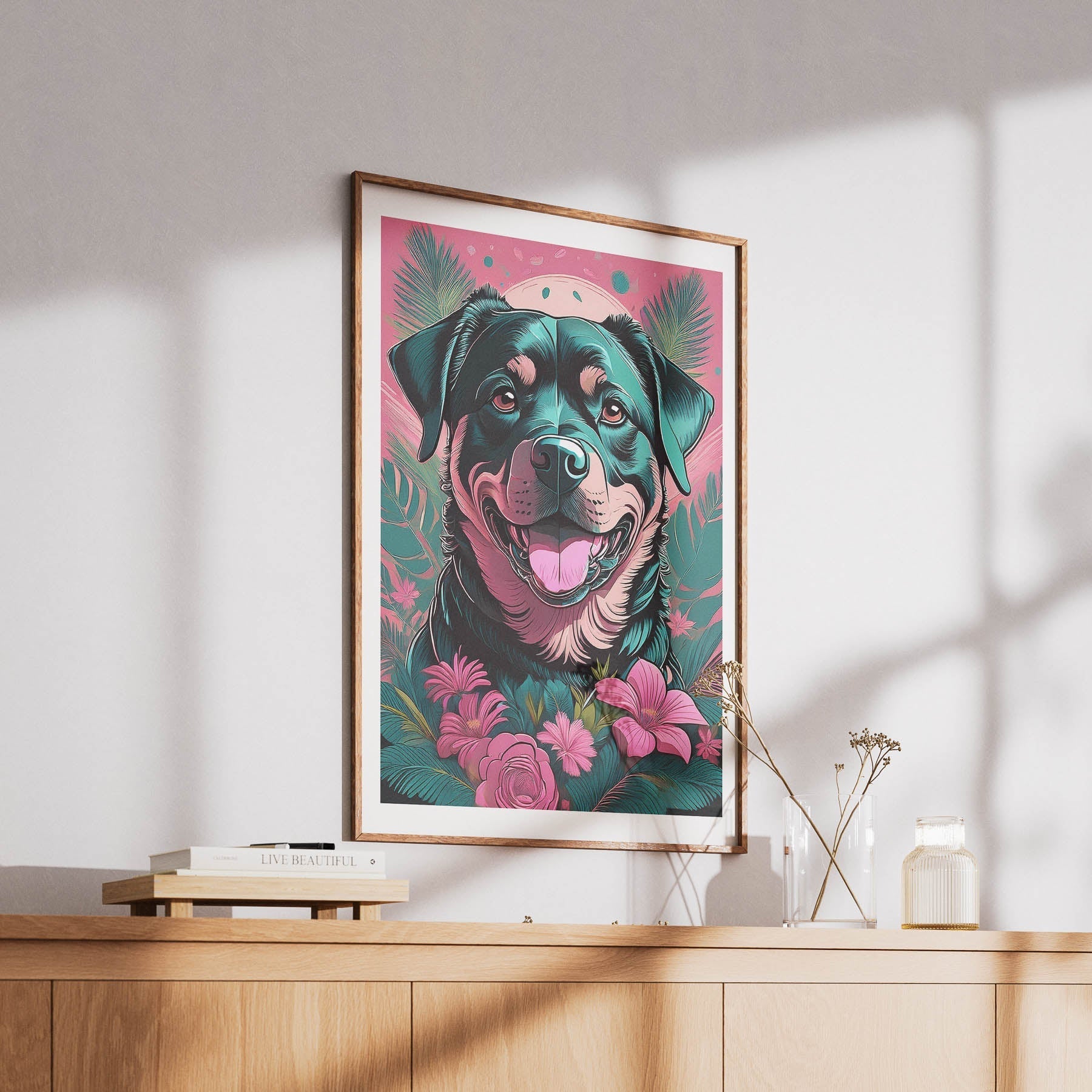 Rottweiler Flowery Dog image 6