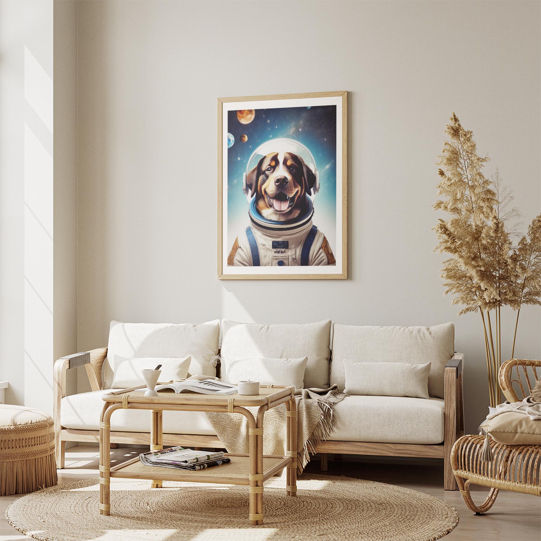 Bernese Mountain Dog Astronaut Dog Series image 2